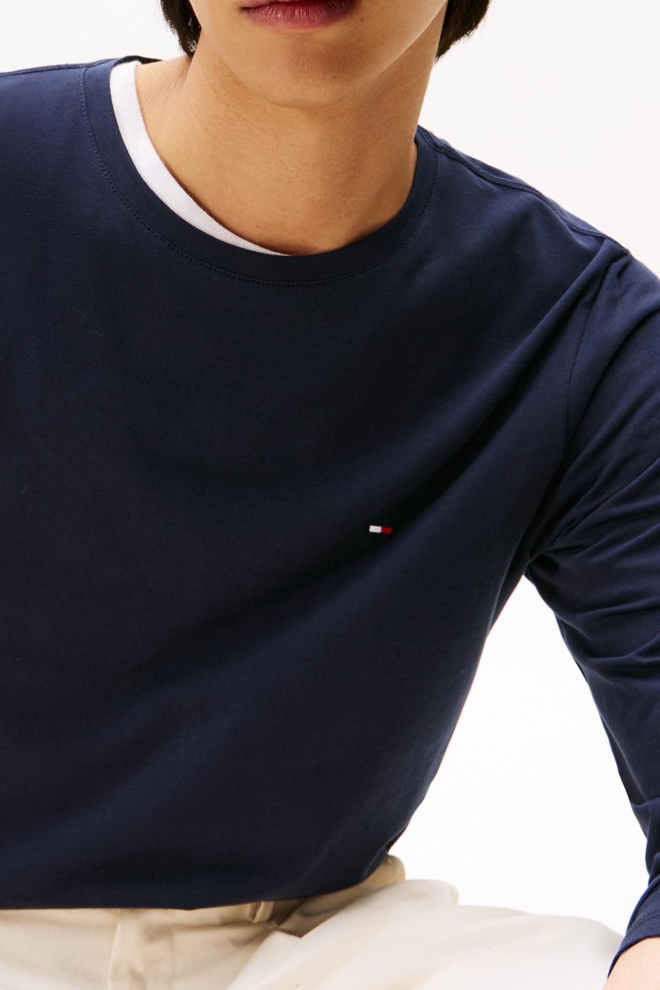 STRETCH SLIM FIT TEE NAVY BLUE 9