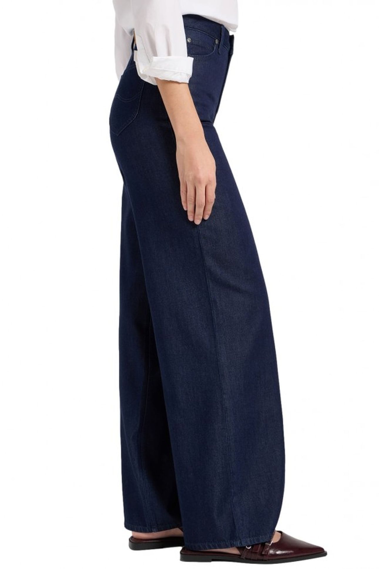 STELLA - REGAL BLUE - HIGH WAIST WIDE LEG DARK BLUE 4