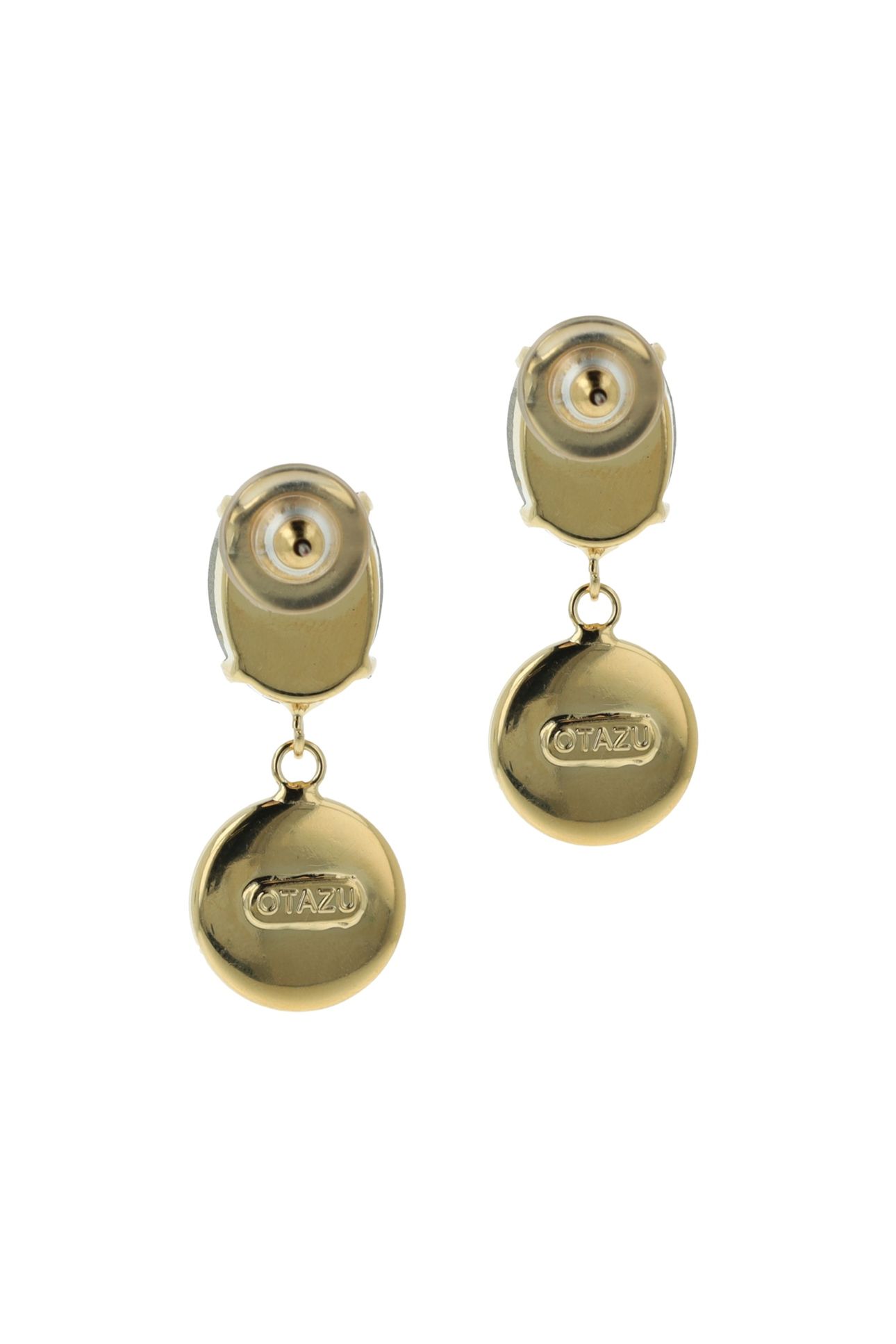 CLASSIC ROCKS EARRINGS BLUSH - BIG GOLD, BLUSH 3
