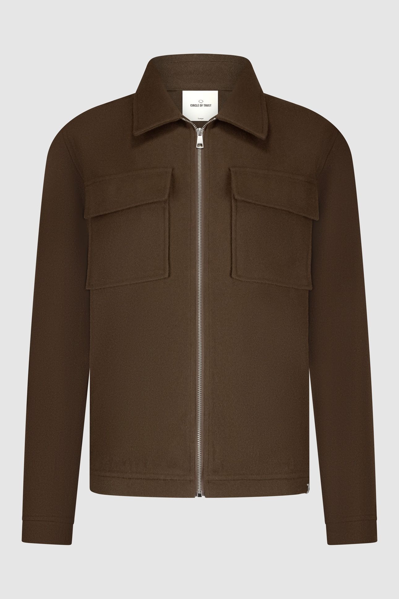 NATHAN OVERSHIRT CHOCOLAT 1