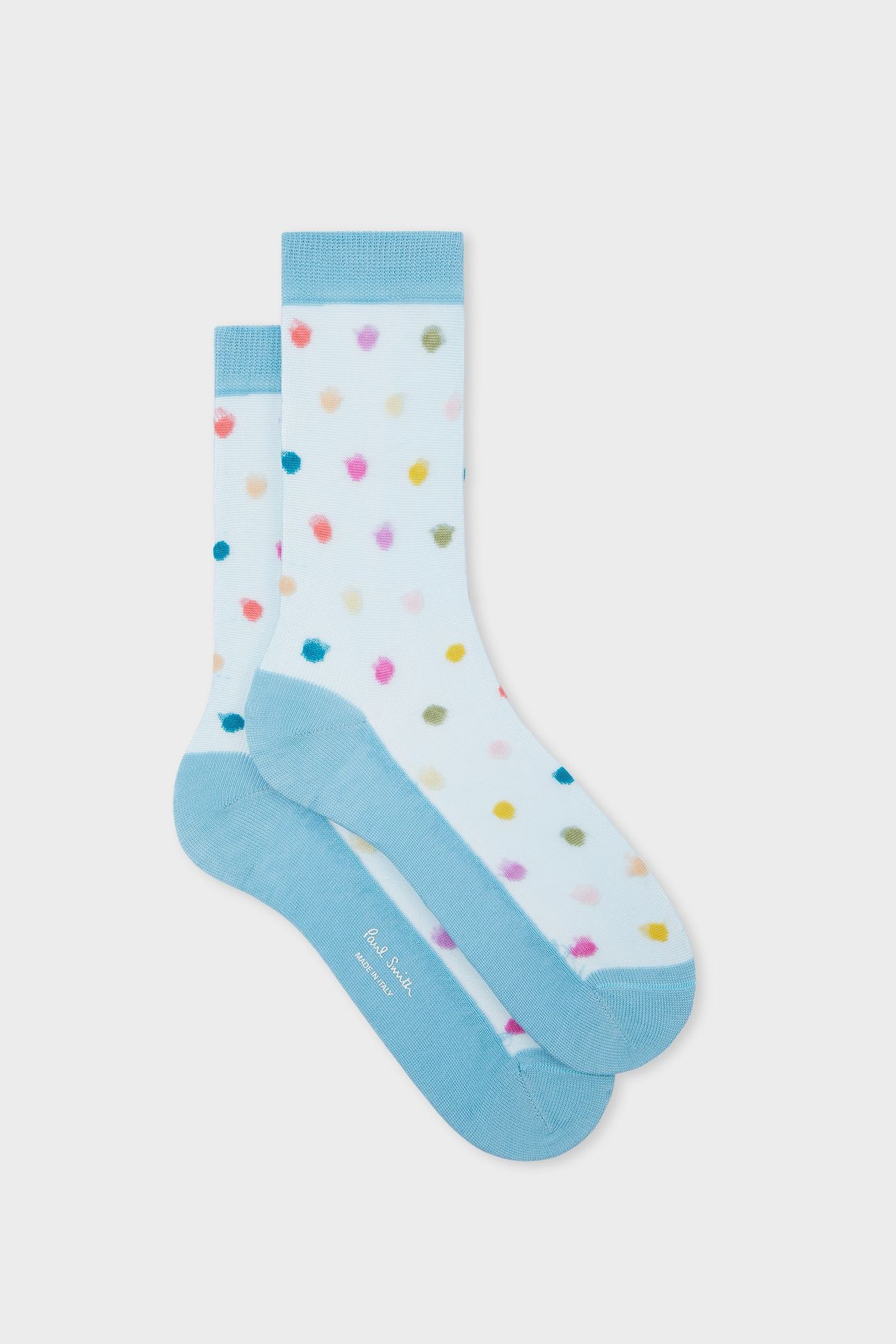 WOMEN SOCK JEM POLKA TURQUOISE 2