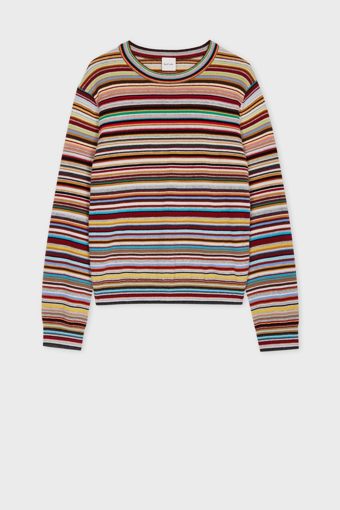 WOMENS KNITTED SWEATER CREW NECK MULTI COLOURED 4