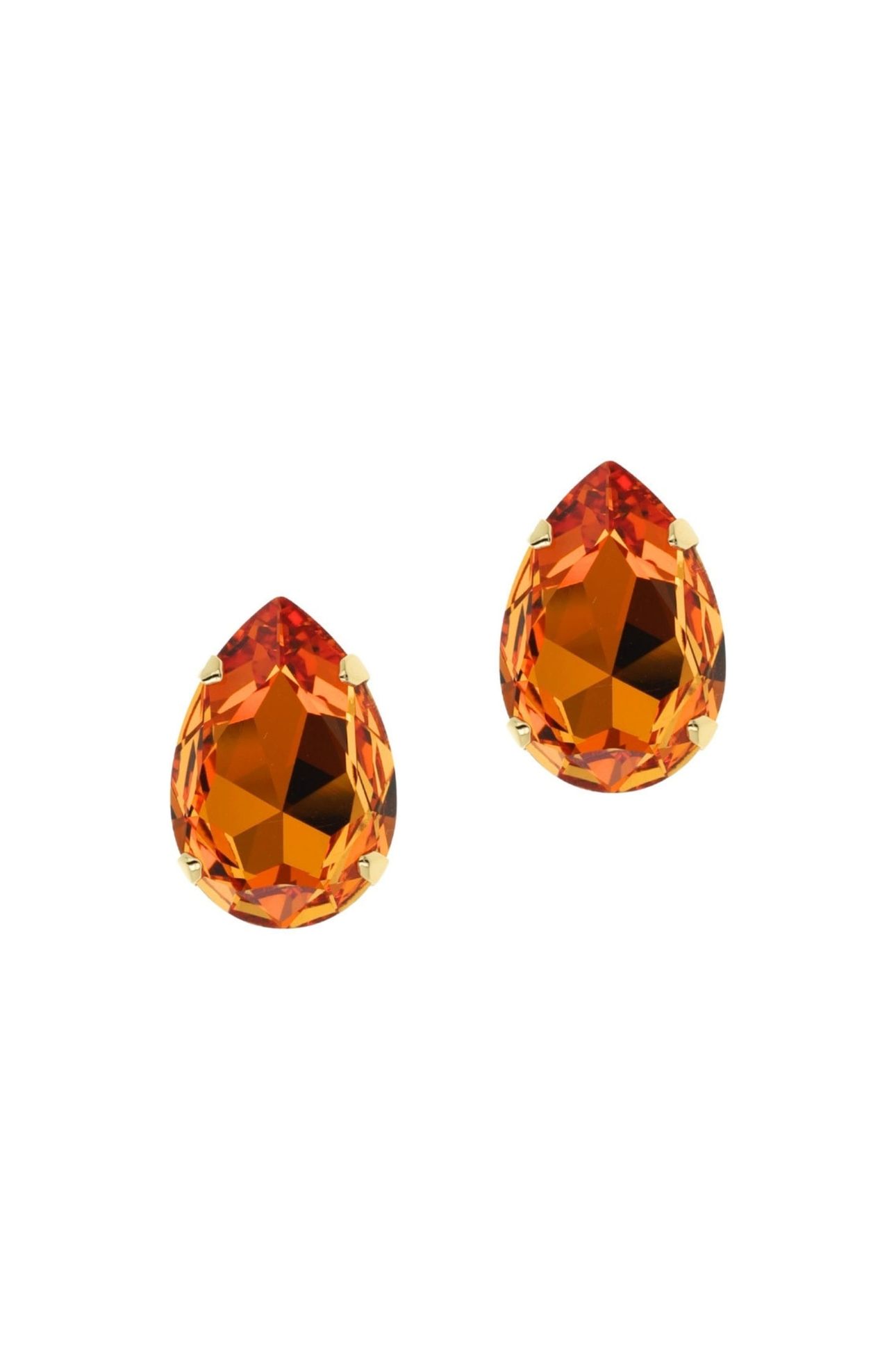 LA REINA EARRINGS DARK ORANGE ORANGE 1