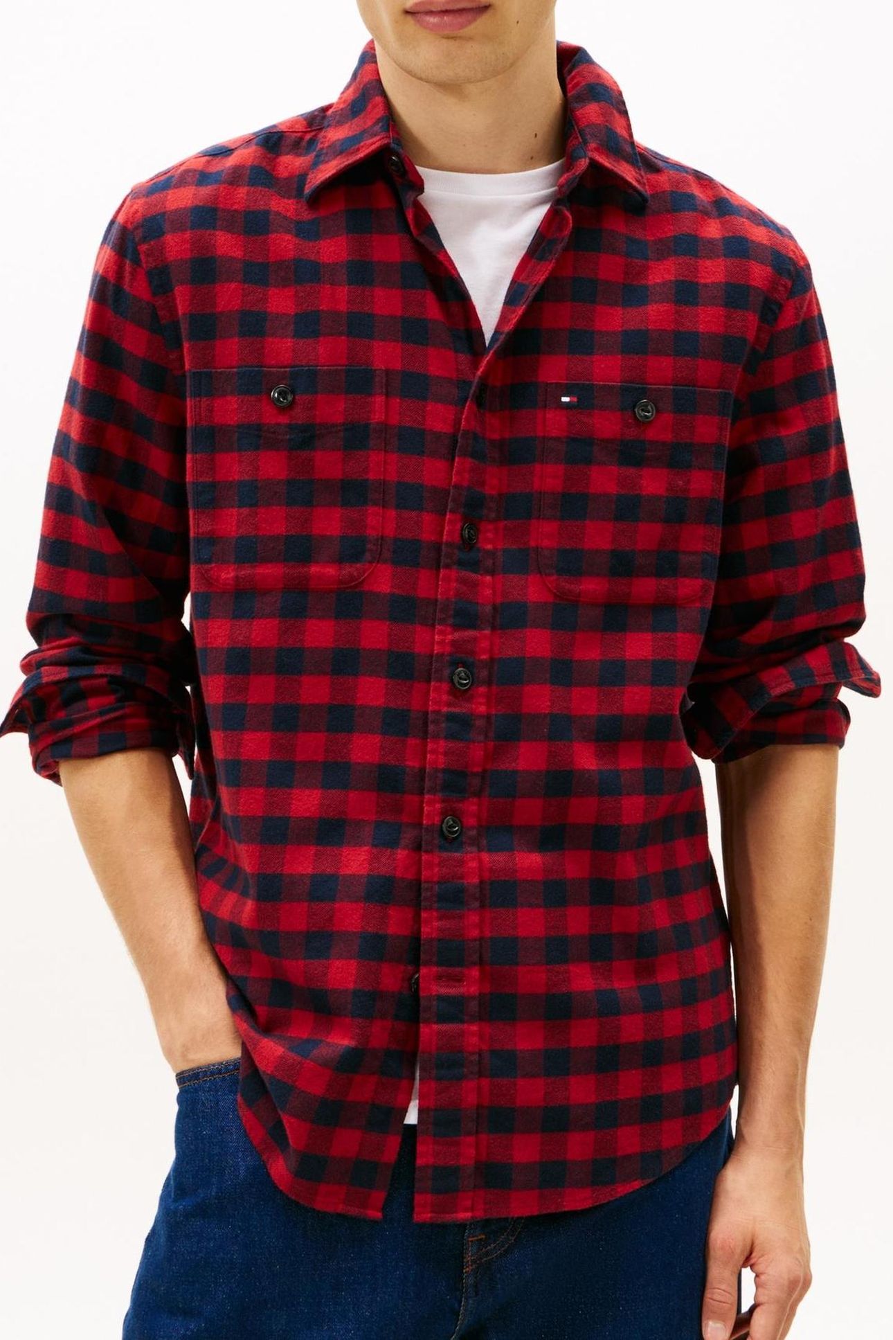 BUFFALO CHECK RF SHIRT REGATTA RED/CHECK 3