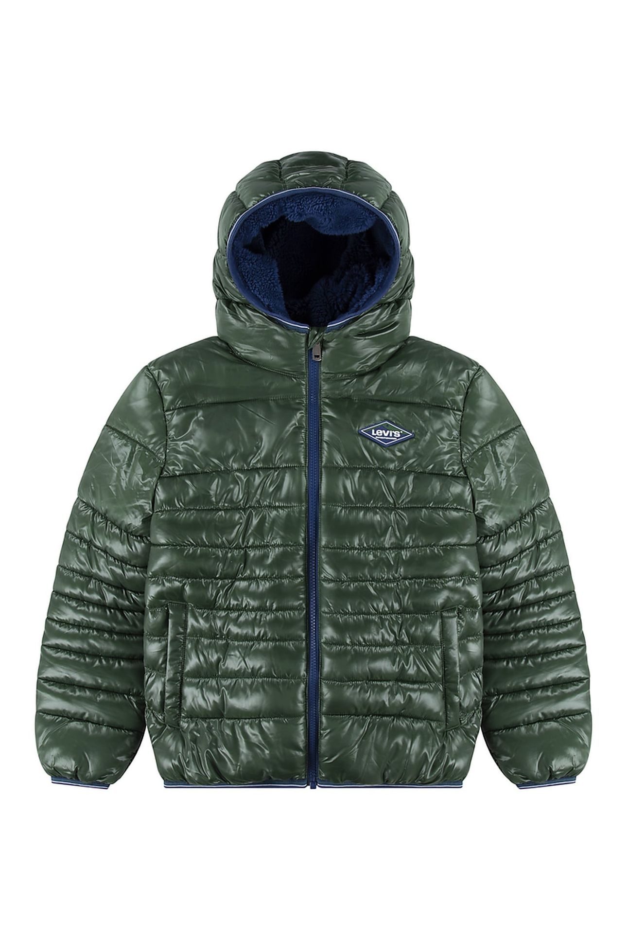 BOYS SHERPA LINED PUFFER JACKET EDEN 1
