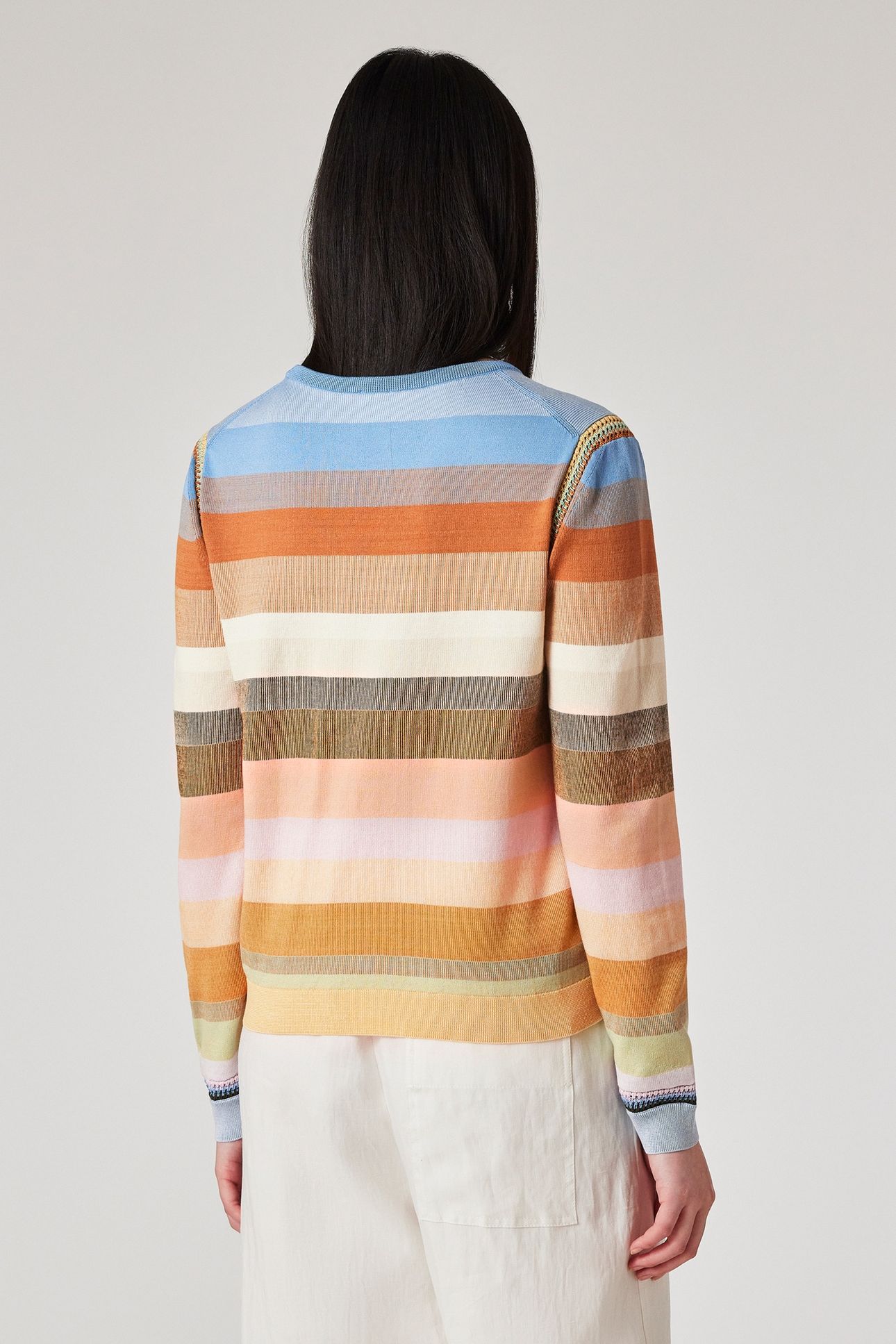WOMENS KNITTED SWEATER CREW NECK MULTI COLOURED 4