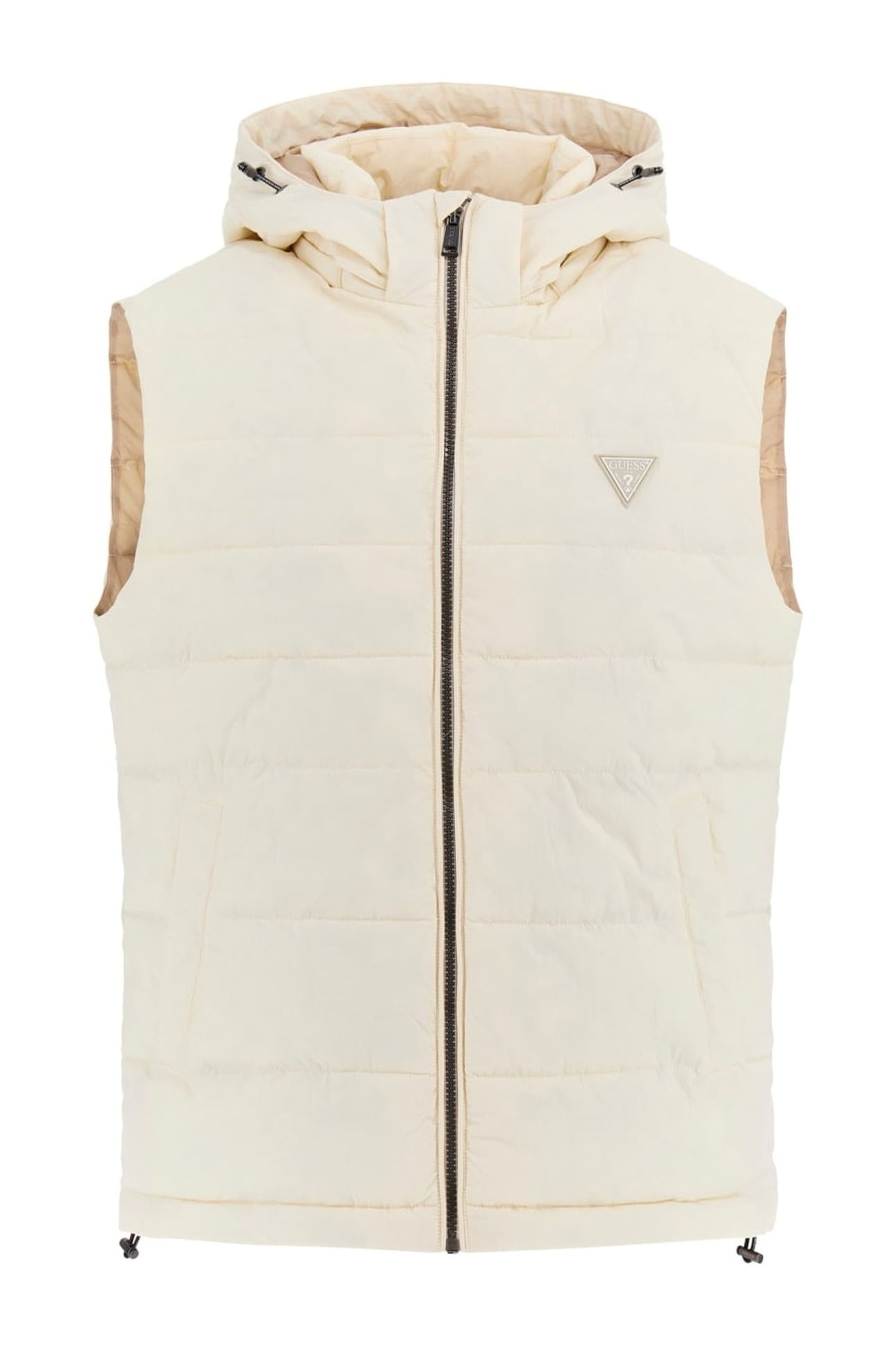 LIGHT PUFFA VEST PEARL WHITE 1