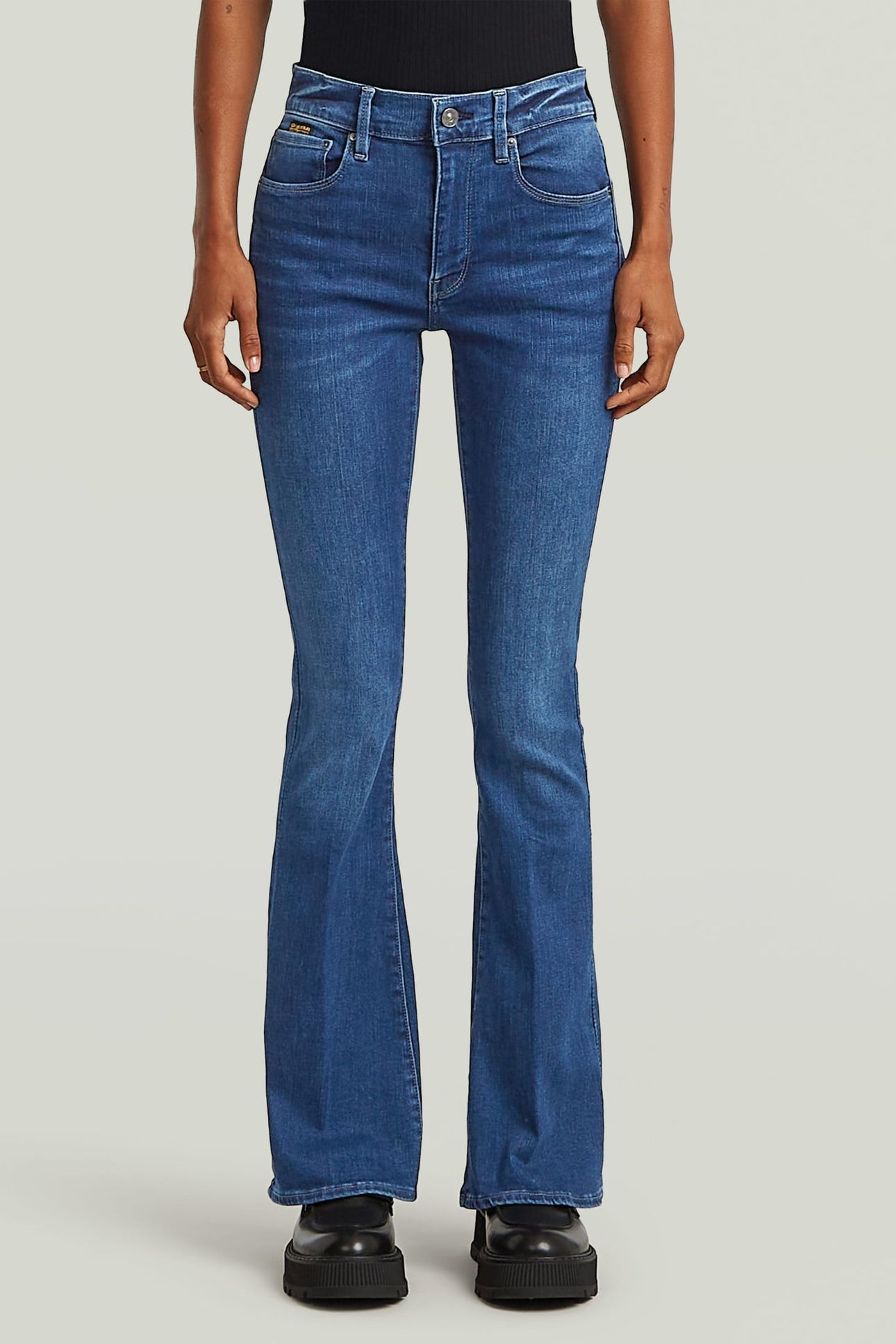 3301 FLARE MEDIUM BLUE 1