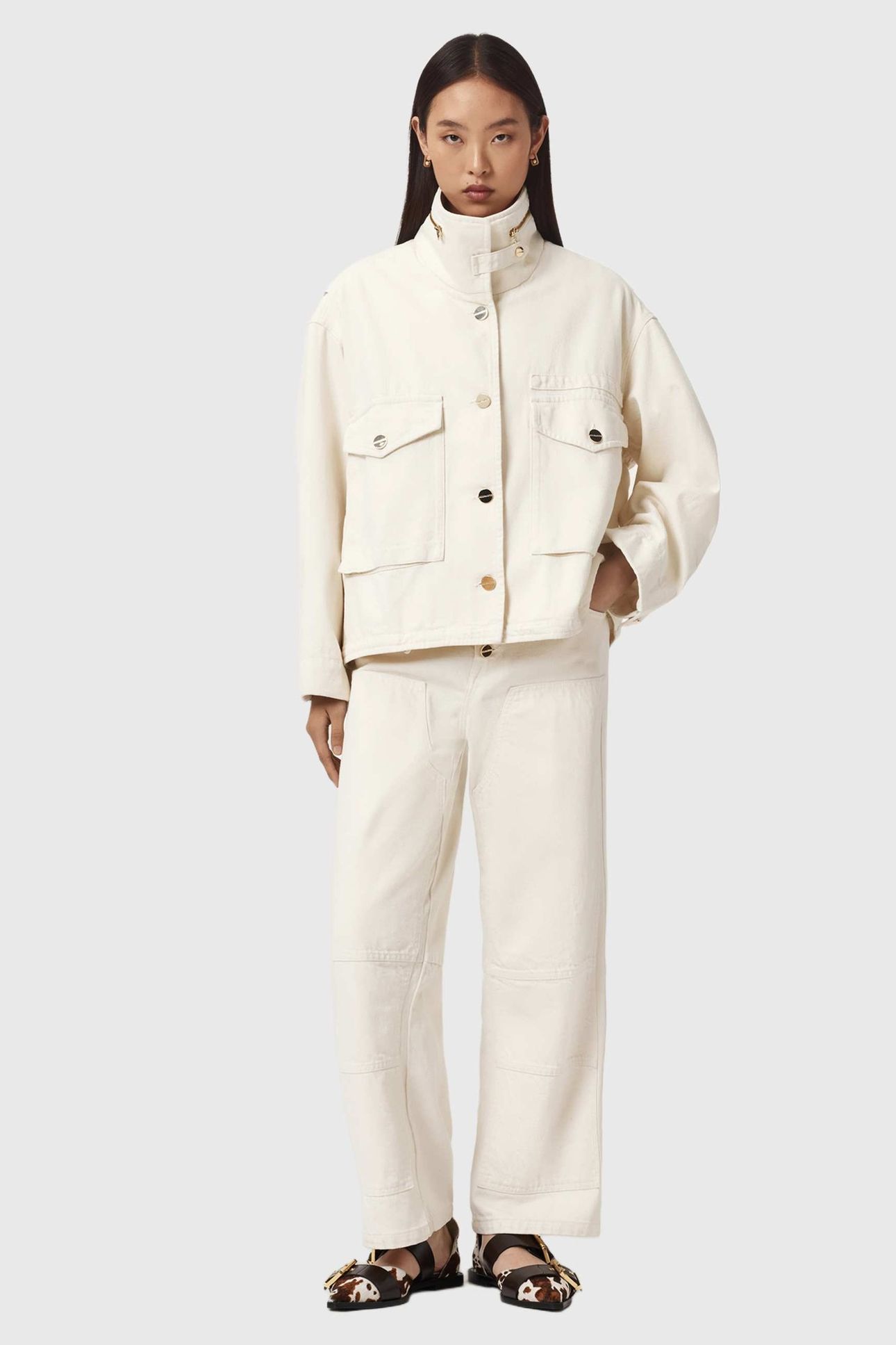 CLAY DENIM JACKET ECRU WHITE 1