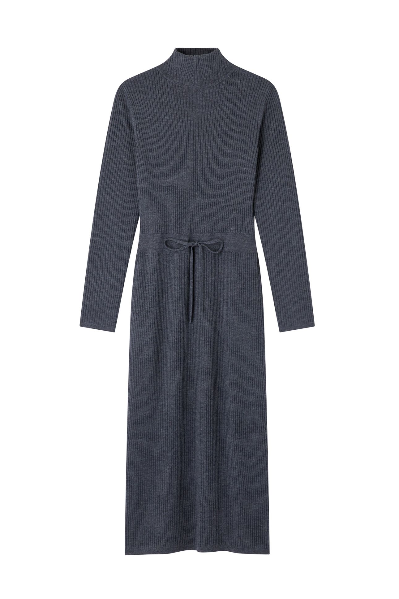 DRESS ALMA HEATHERED CHARCOAL 1