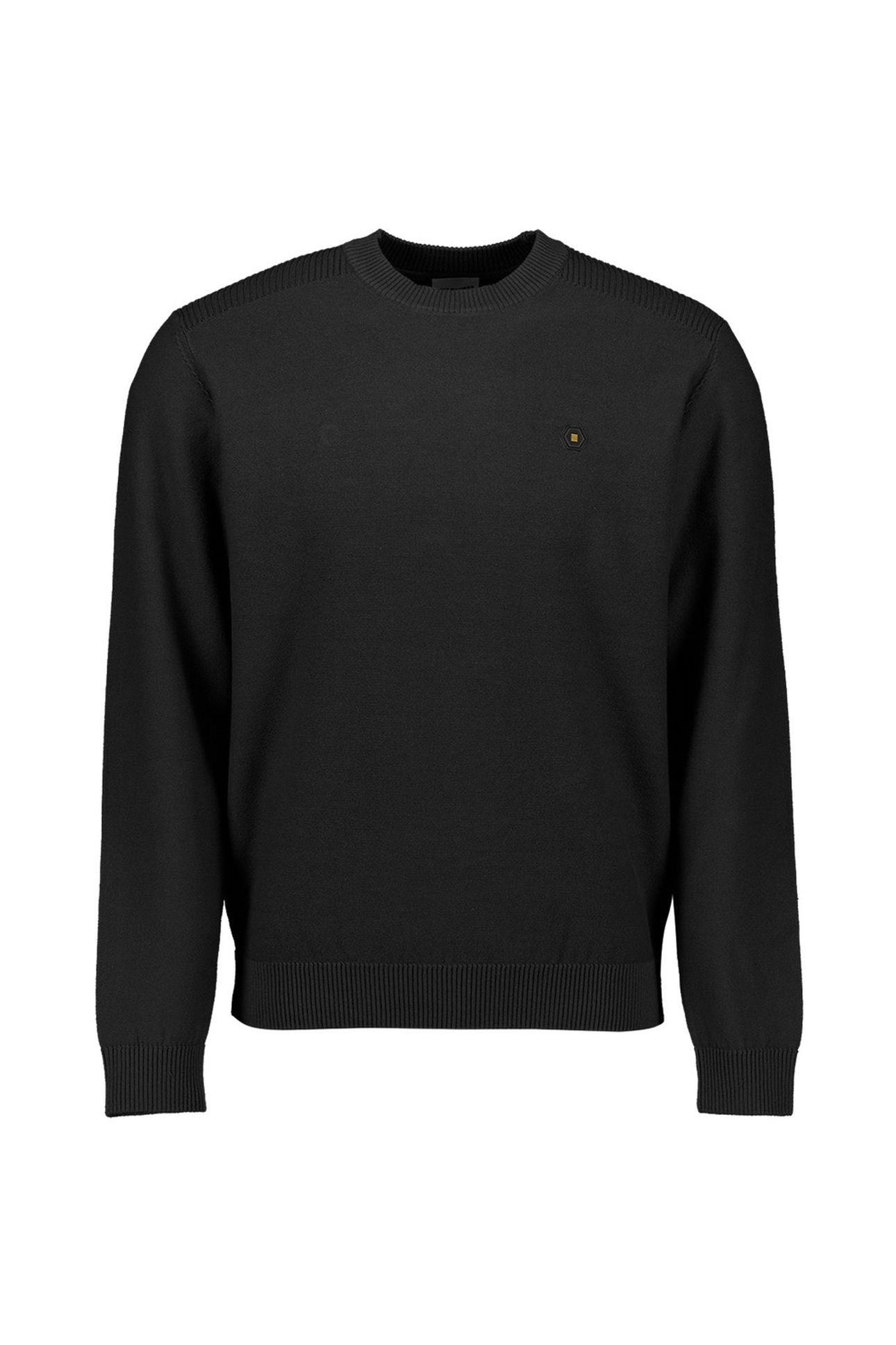 PULLOVER CREWNECK SHOULDER DETAIL BLACK 4