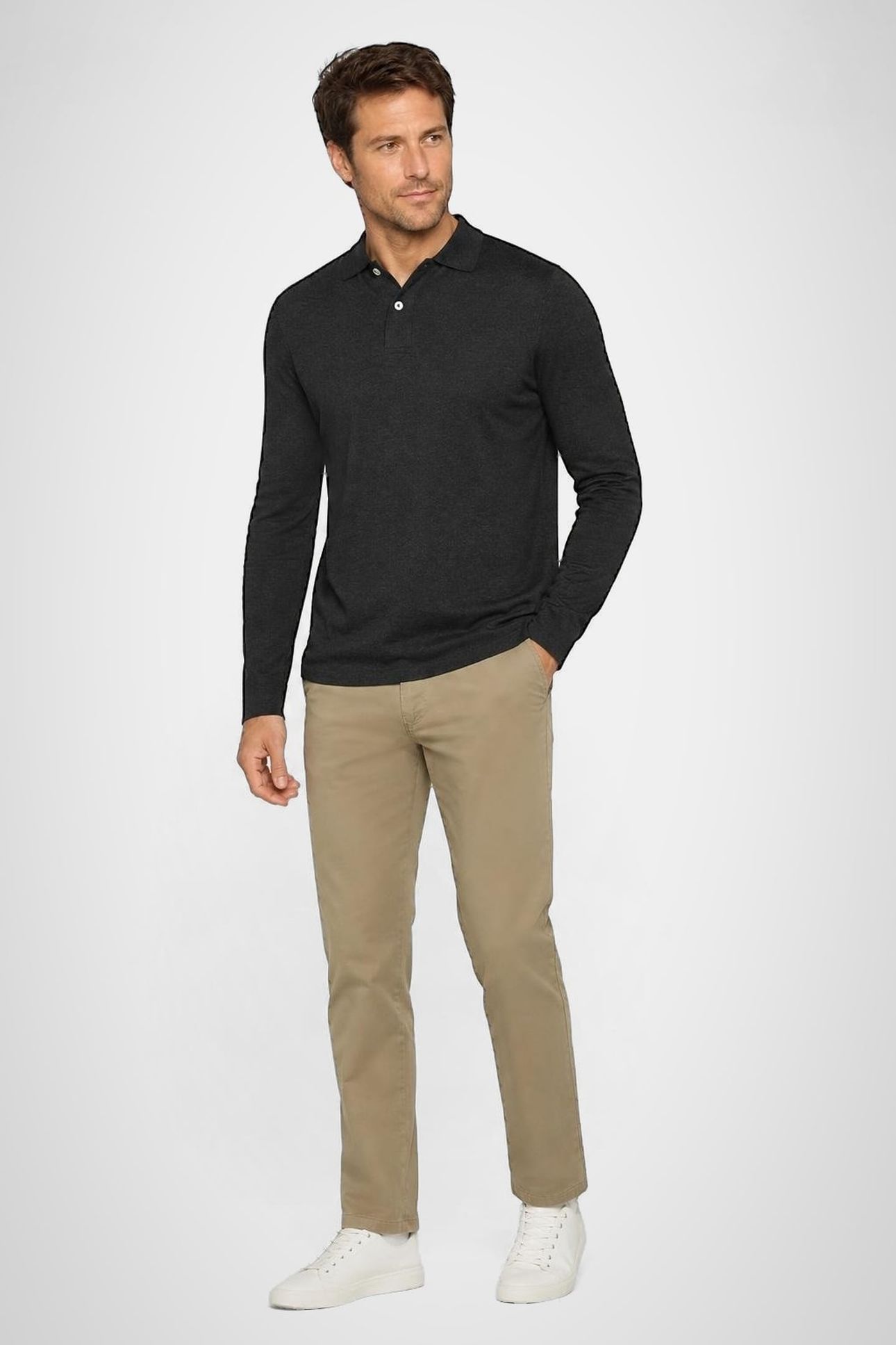 CLASSIC POLO DARK GREY MELANGE 3