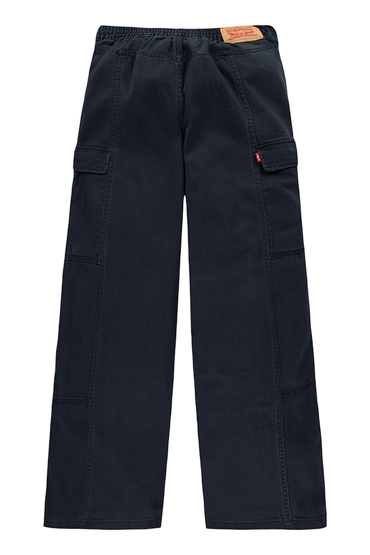 GIRLS TWILL '94 BAGGY WIDE LEG JET BLACK 2