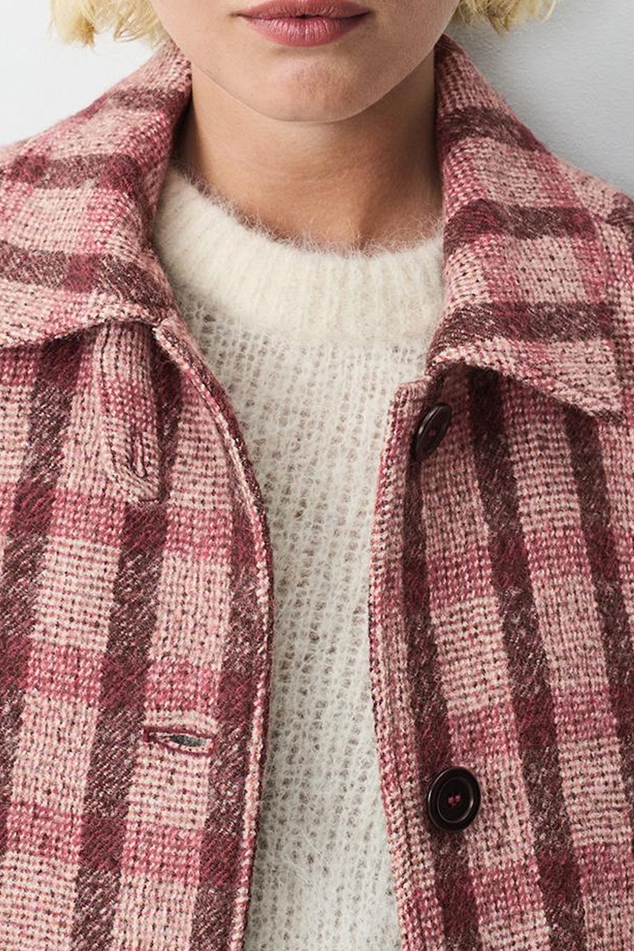 TURSBURG COAT TARTAN POIVRE ROUGE 6