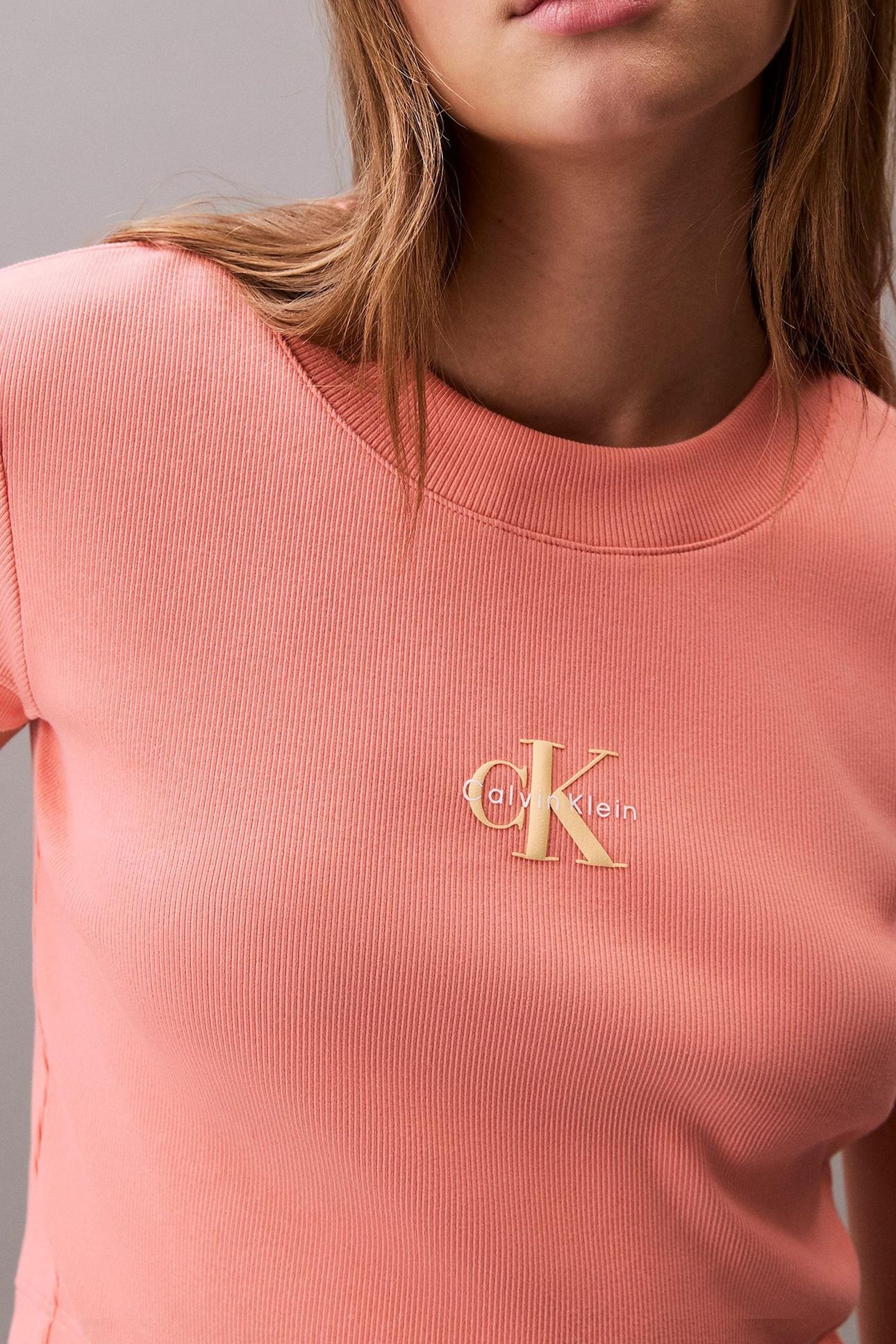 MONOGRAM BABY TEE POWDER ORANGE 5