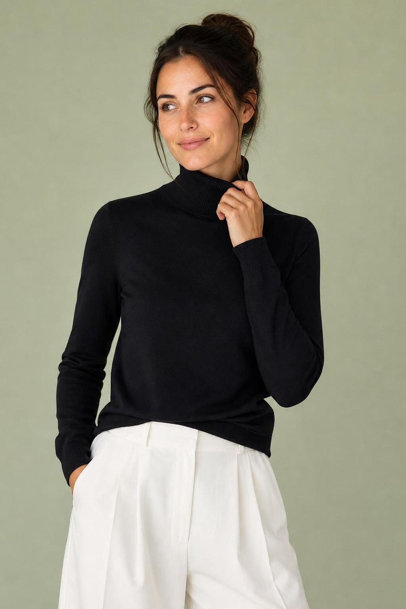 ROLL NECK SWEATER NAVY 3