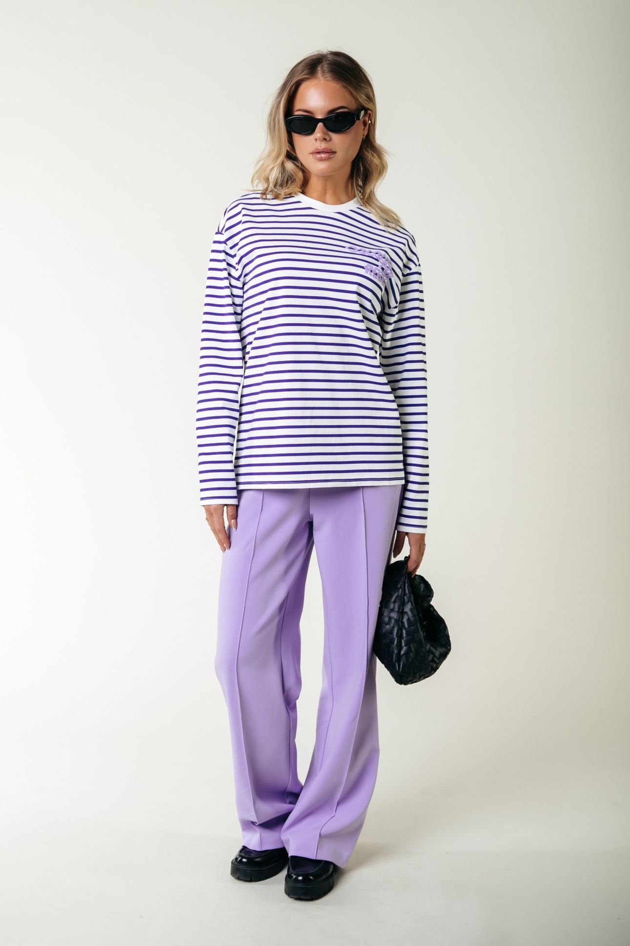 LOGO WAVE STRIPE LONGSLEEVE TEE LIBERTY PURPLE 2