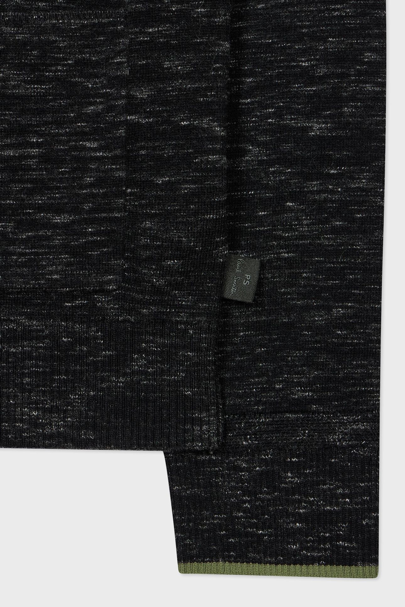 MENS KNITTED JACKET BLACK MELANGE 8