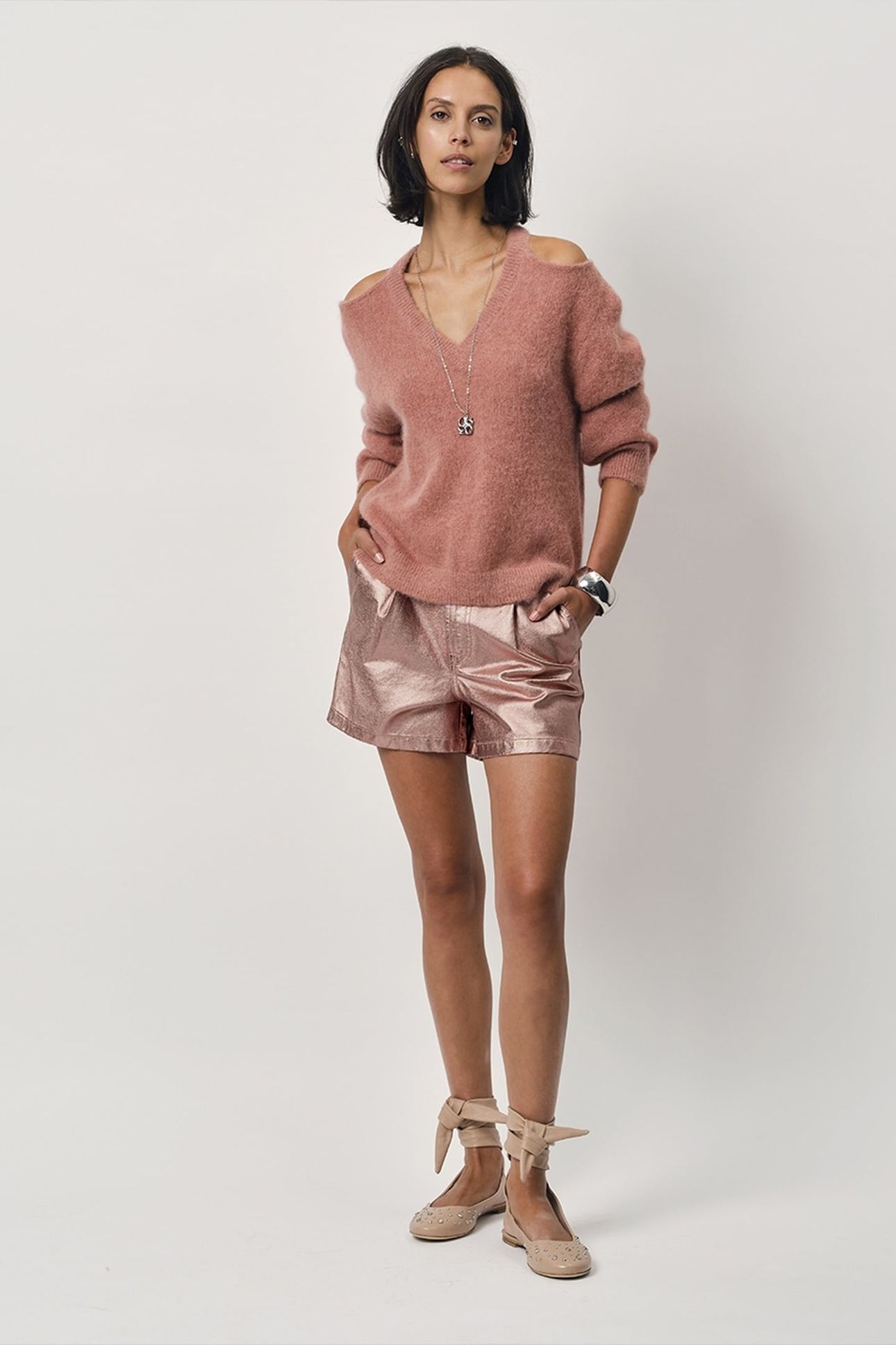 IMANY OPEN SHOULDER SWEAT AMBER GLOW 2