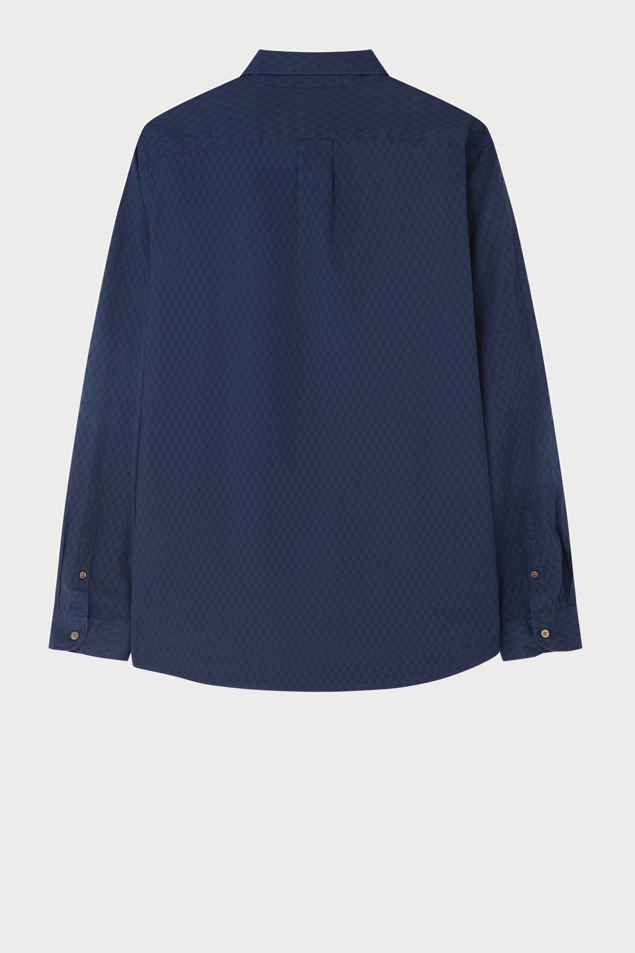 MENS LS REGULAR FIT SHIRT NAVY 2