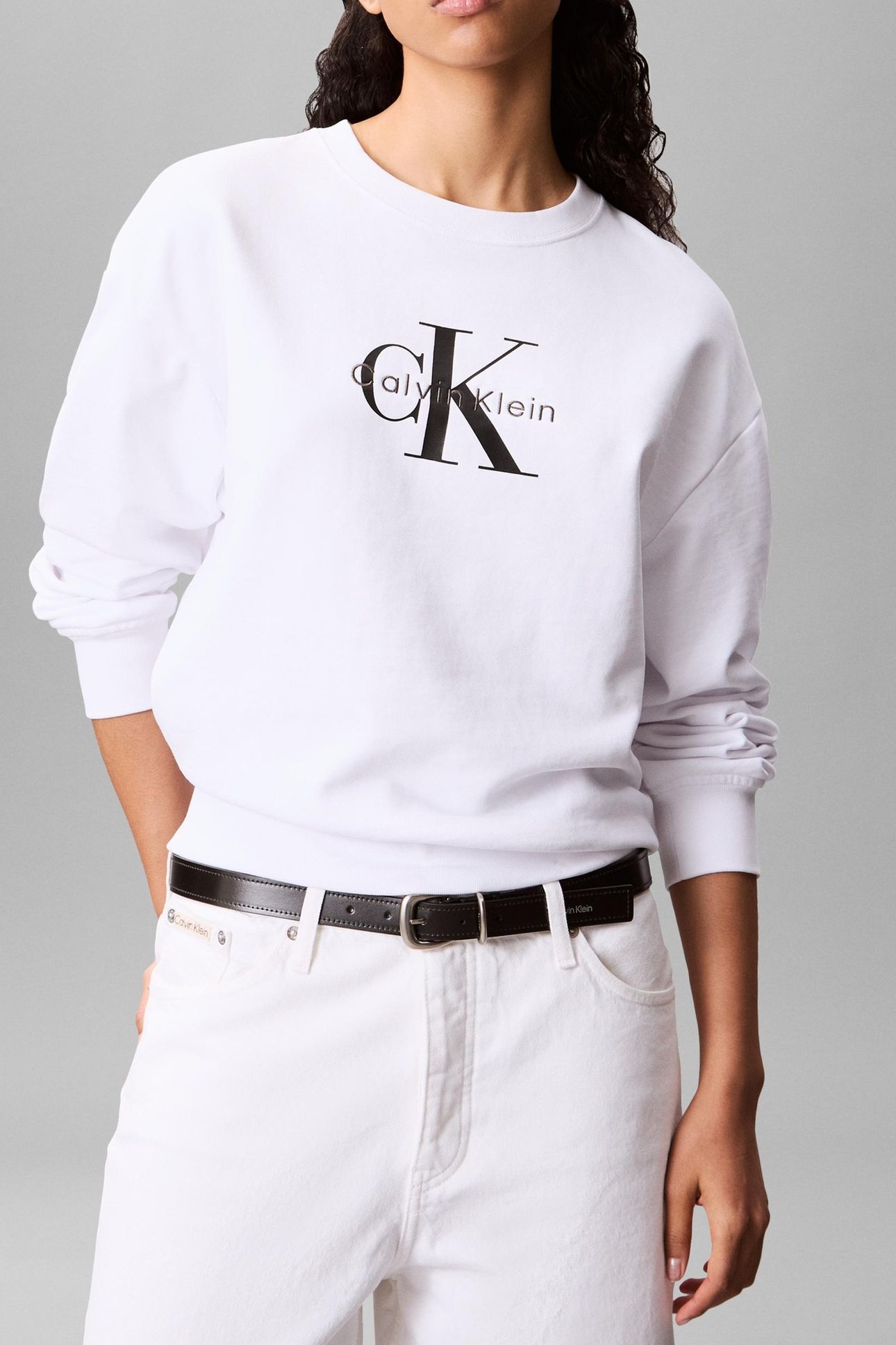 LS MONOLOGO FRENCH TERRY BRIGHT WHITE 1