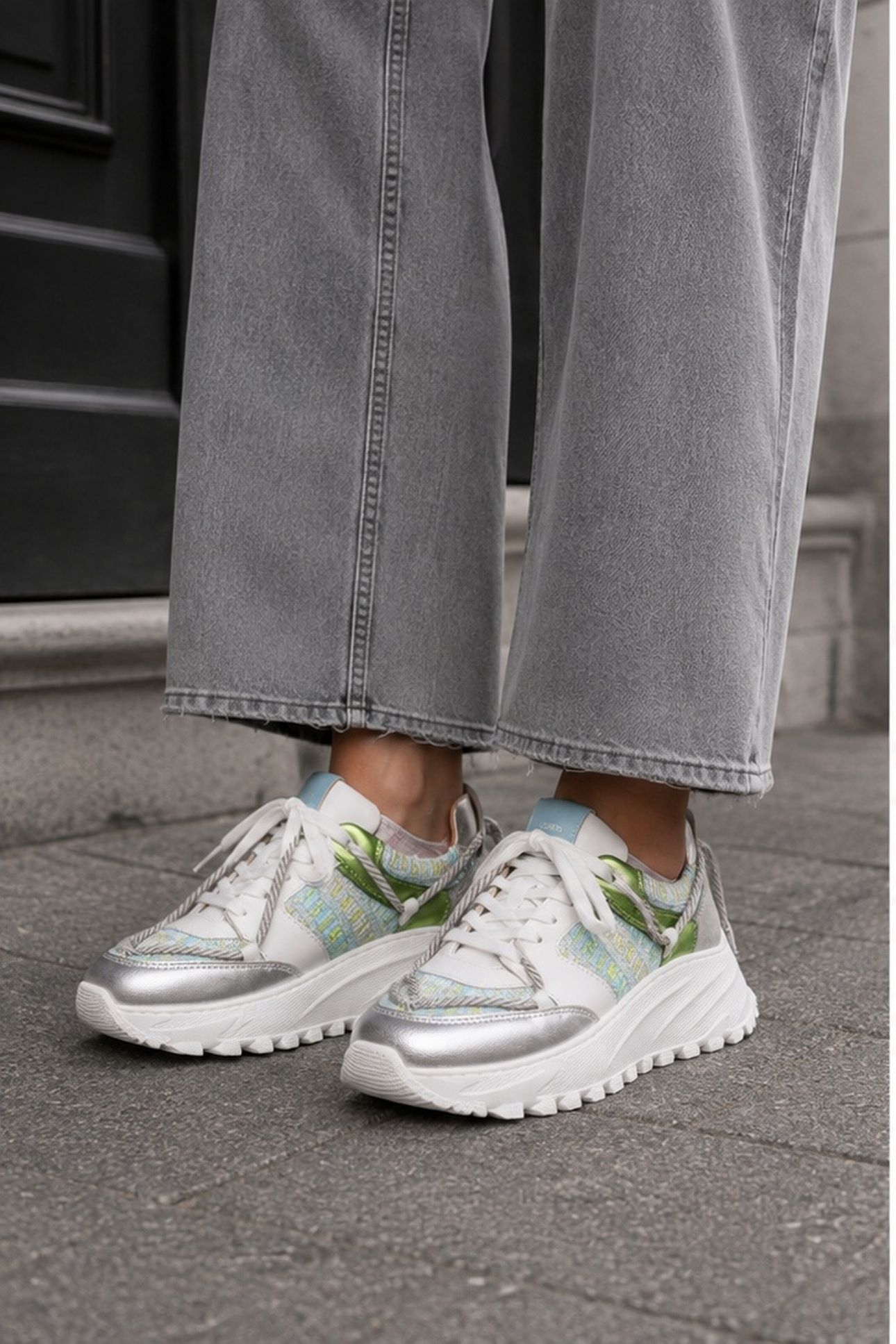 FOXTON TWEED APPLE / SILVER 2