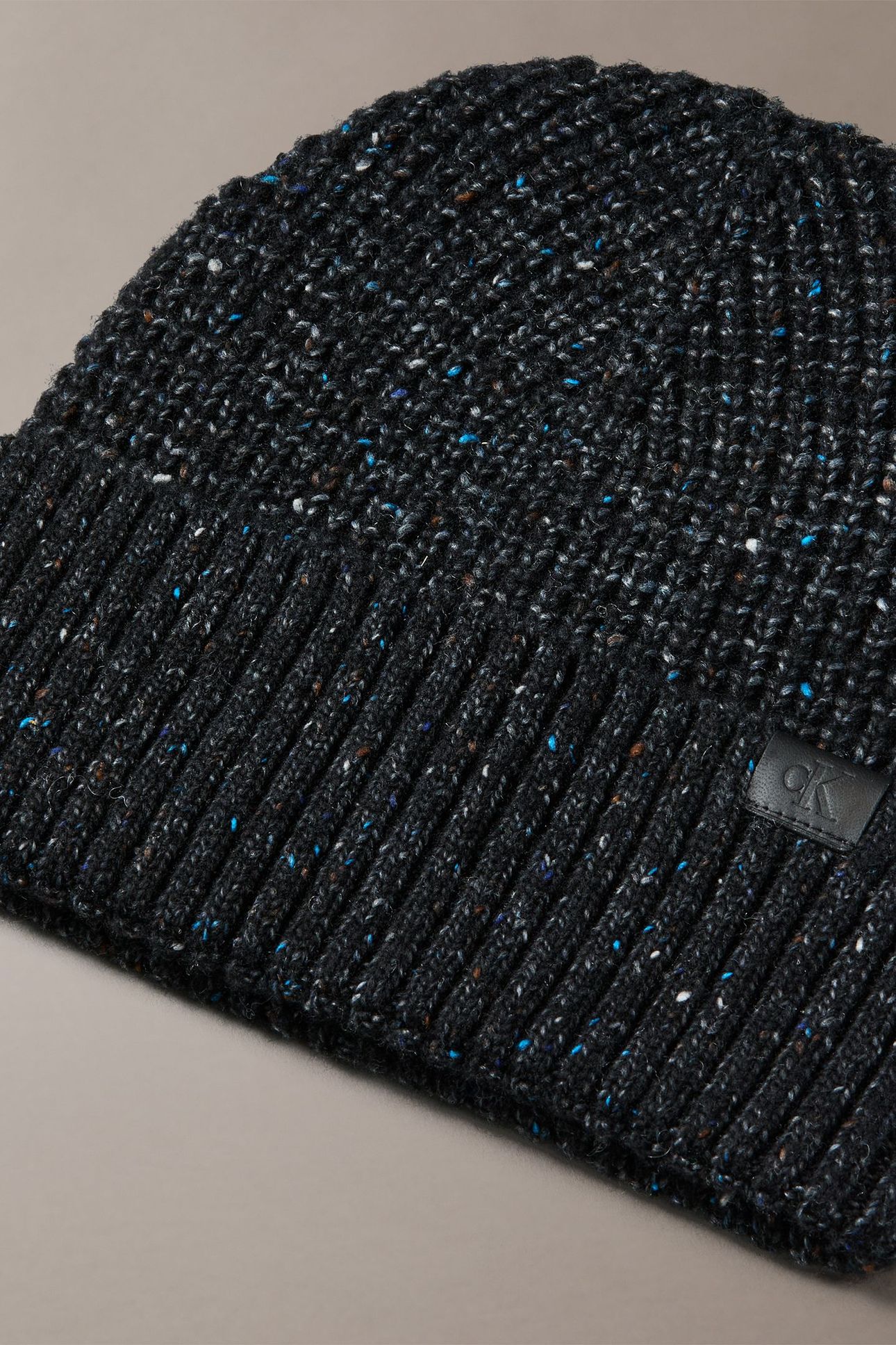 TWEED WOOL BLEND BEANIE BLACK 4