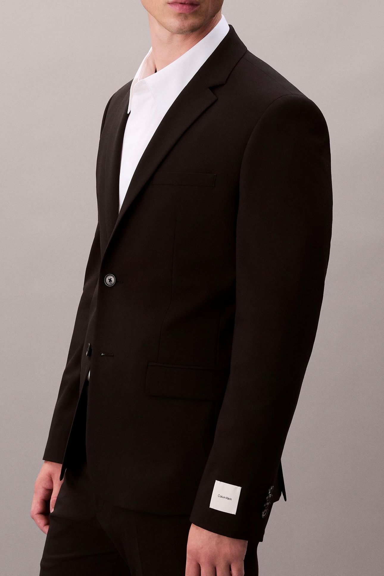 LS ITALIAN WOOL BLEND BLAZER BLACK 6
