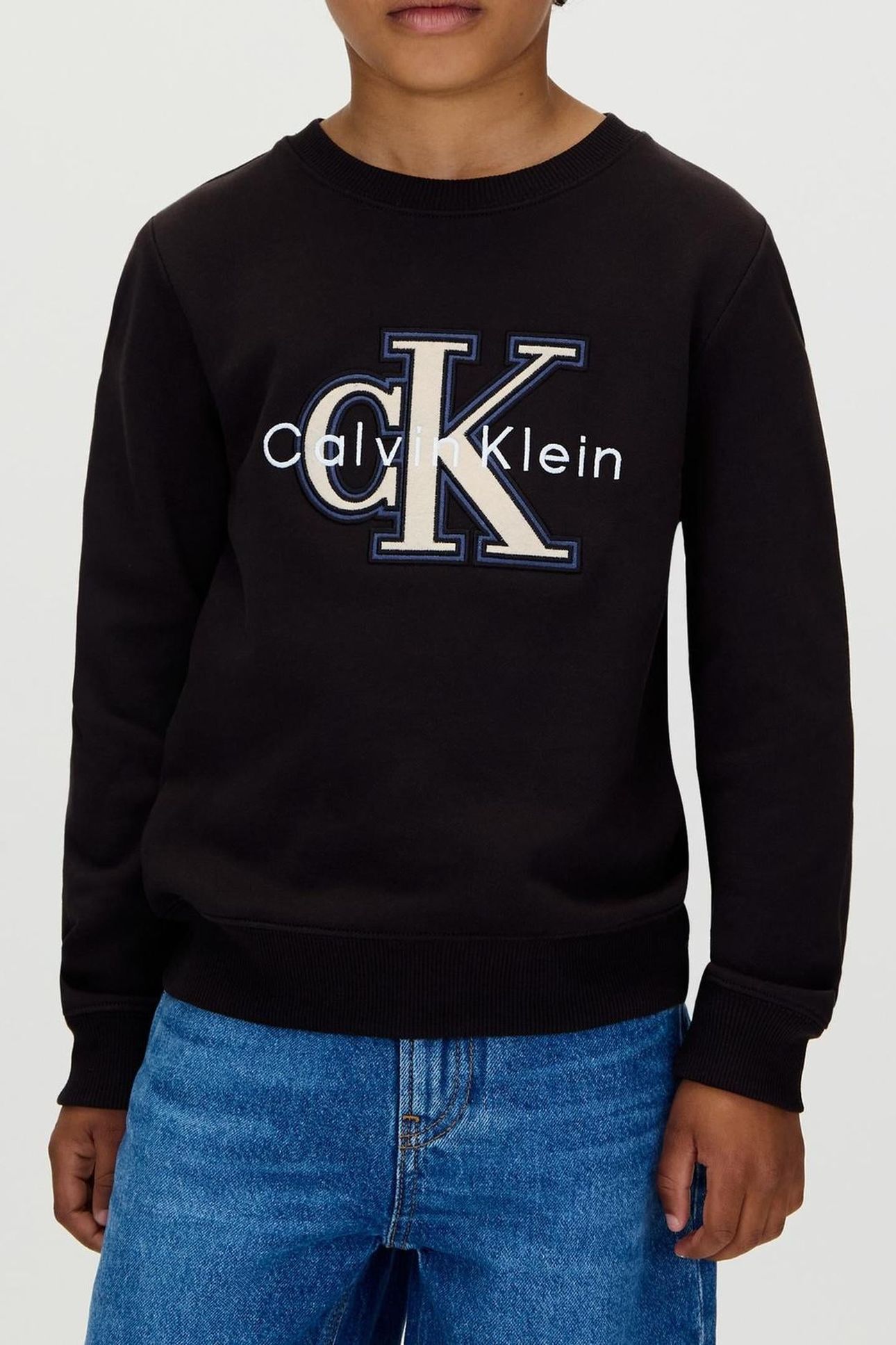 BOYS FESTIVE MONO SWEATSHIRT BLACK 1