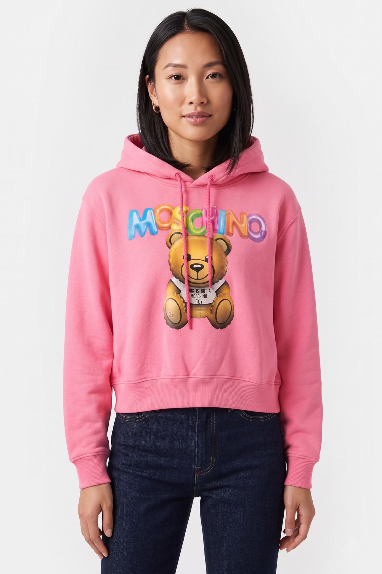 INFLATABLE TEDDY BEAR HOODIE PINK 1