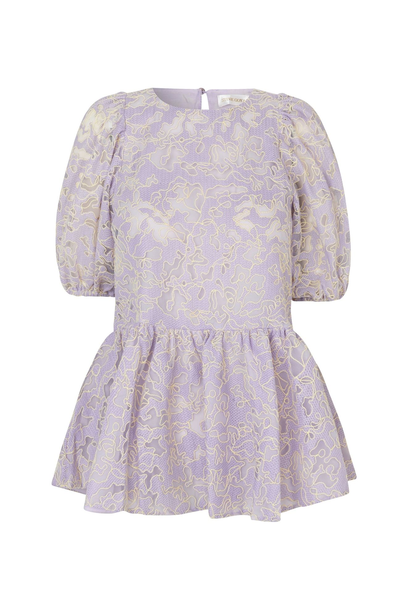 LIW ORGANZA EMBROIDERY EMBROIDED WALLPAPER LILAC 3