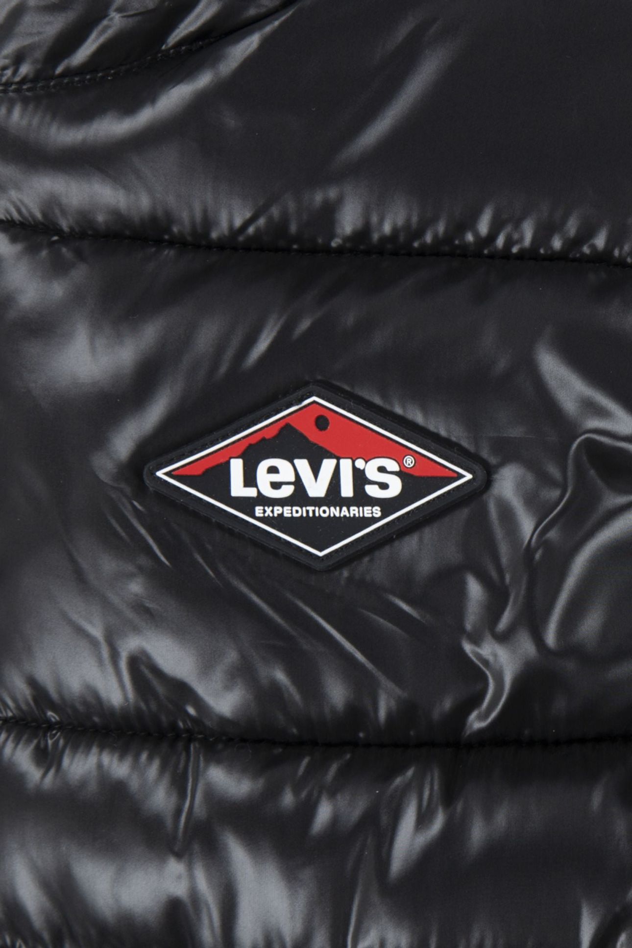 BOYS SHERPA LINED PUFFER JACKET BLACK 4