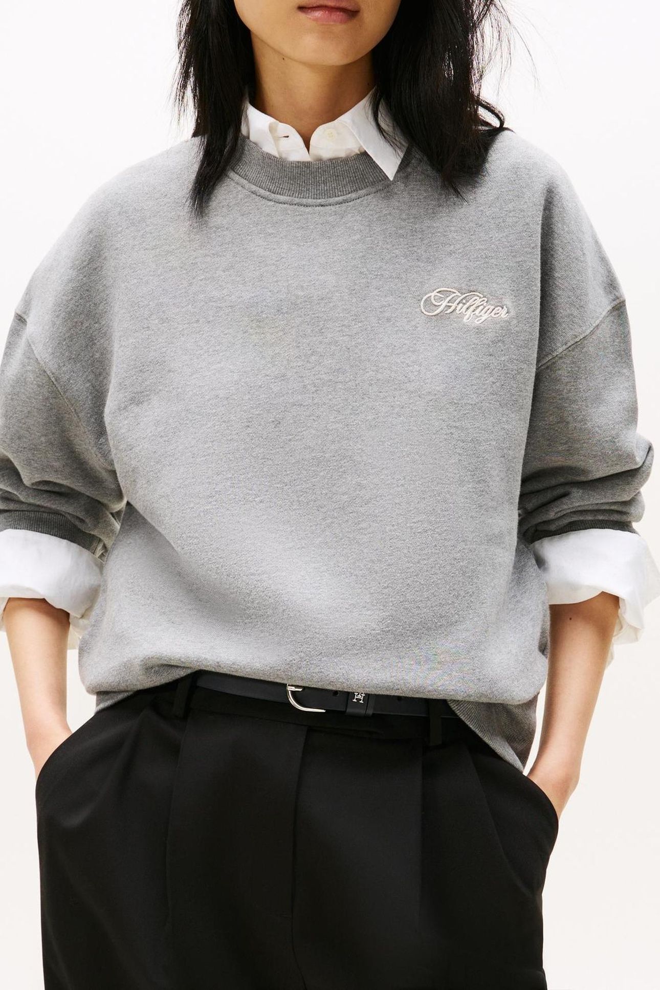 SCRIPT MODERN RELAXED TERRY MED GREY HEATHER 2