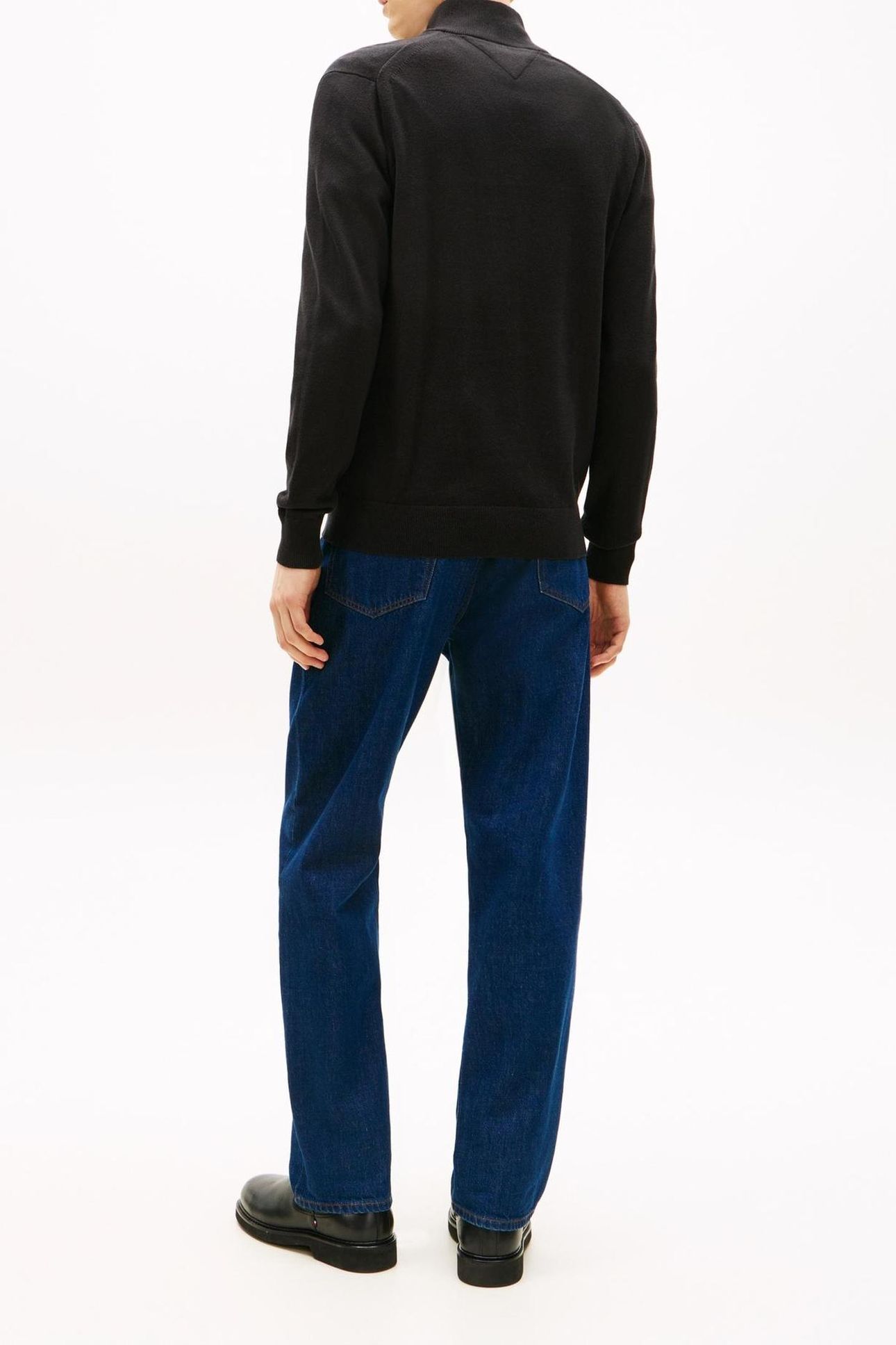 PIMA COTTON CASHMERE SWEATER BLACK 7