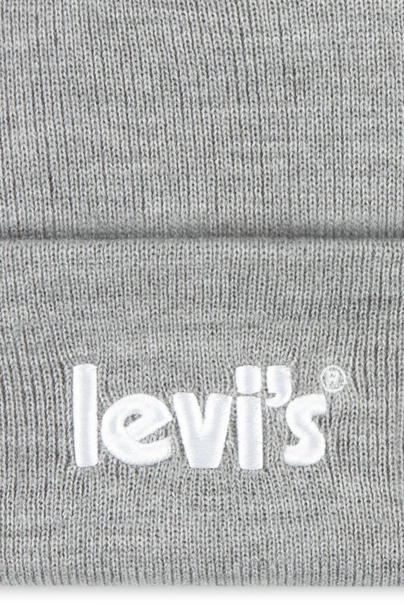 UNISEX LAN POSTER LOGO BEANIE DARK GREY HEATHER 3