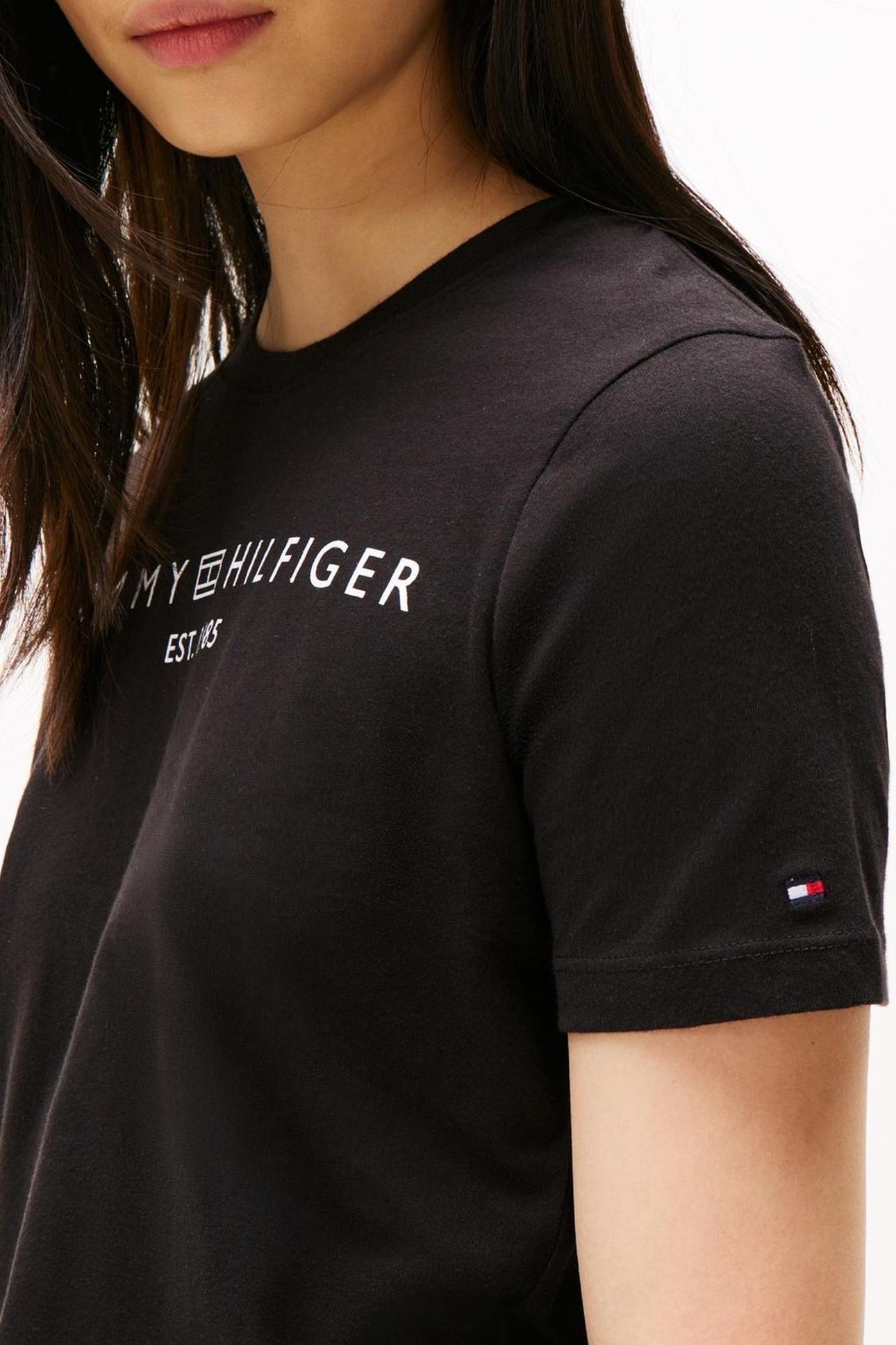 CORP LOGO COTTON JERSEY BLACK 7