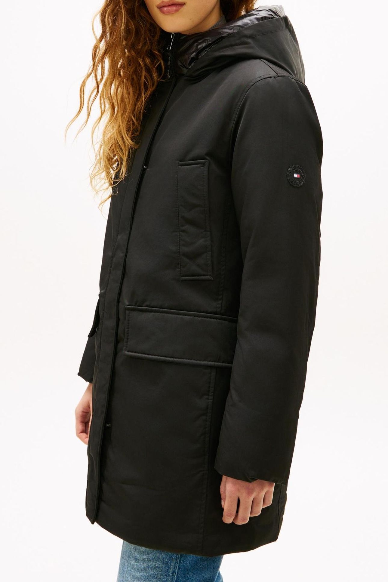 PADDED NYLON REG PARKA BLACK 3