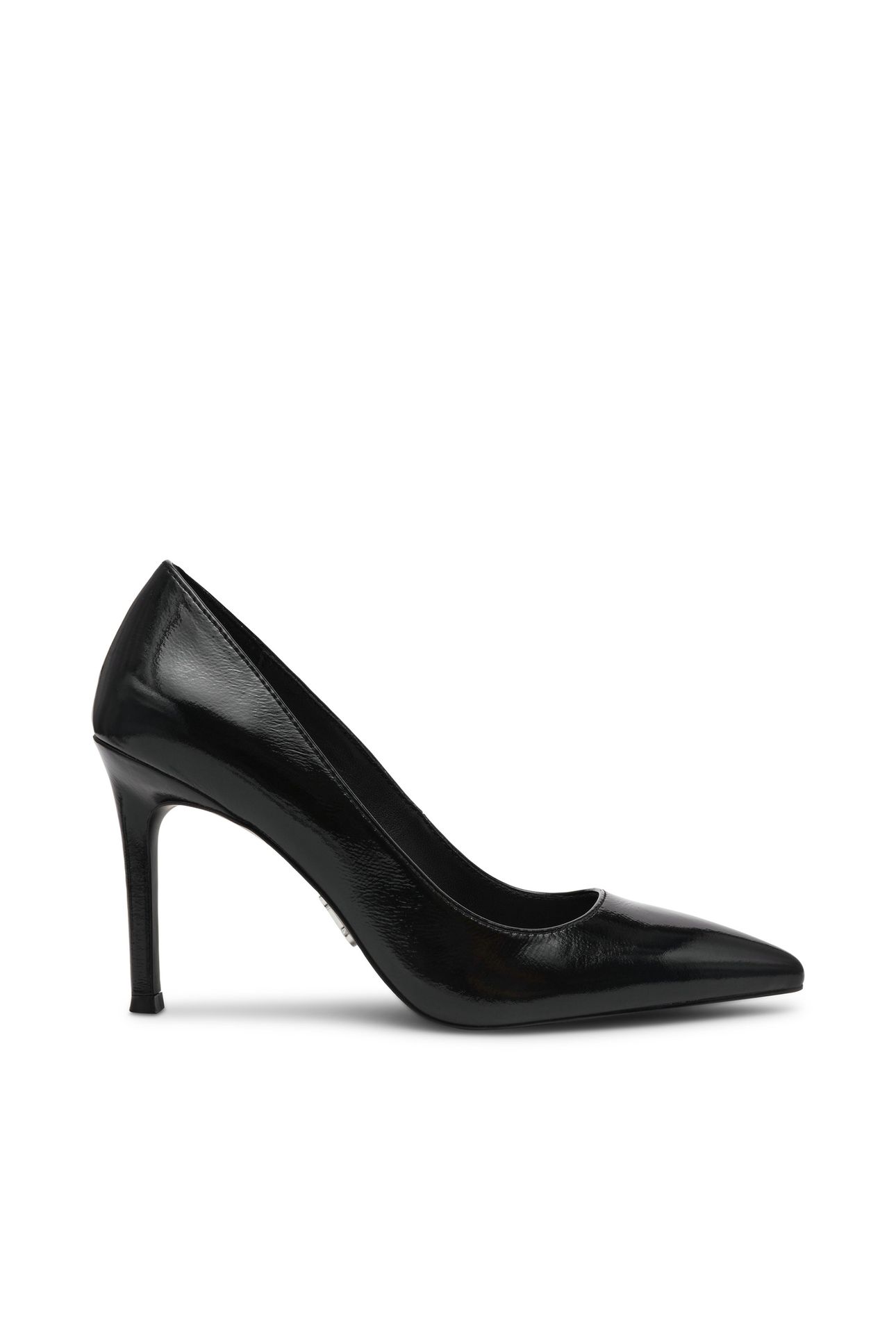 SECURED PUMPS BLACK LEATHER 1