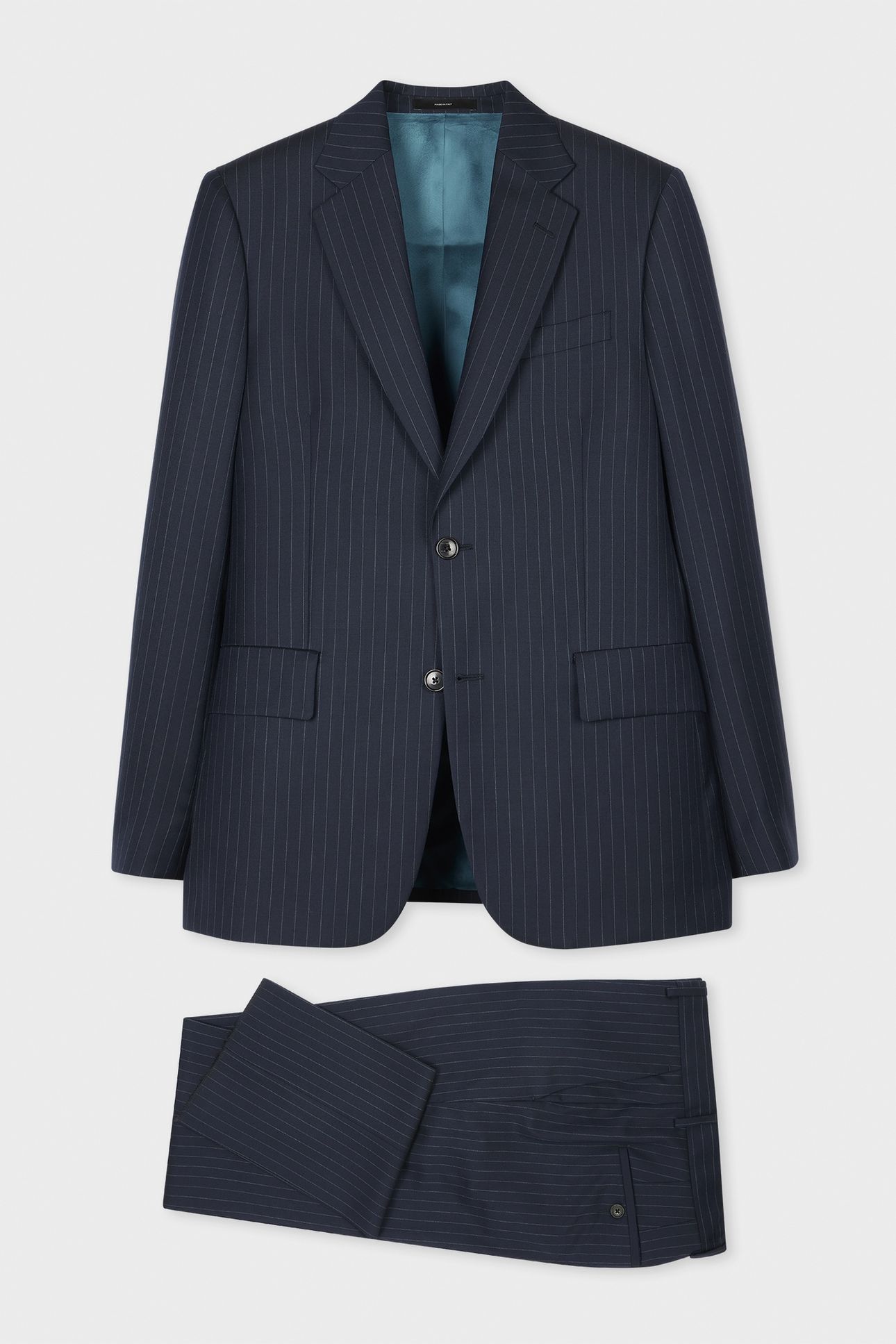 MENS TAILORED FIT 2 BUTTON SUIT INKY BLUE 6