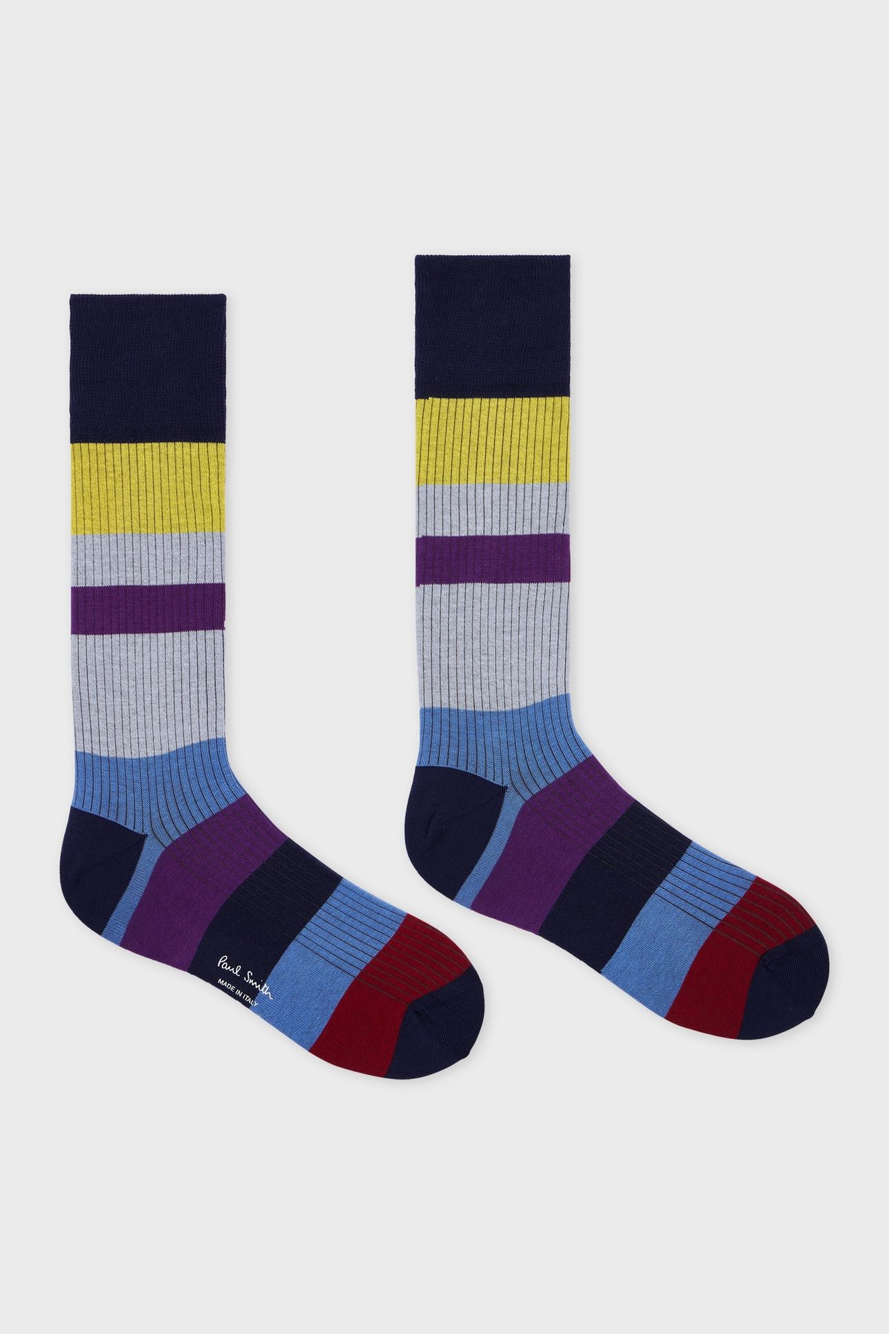 MEN SOCK IGGY RIB NAVY 2