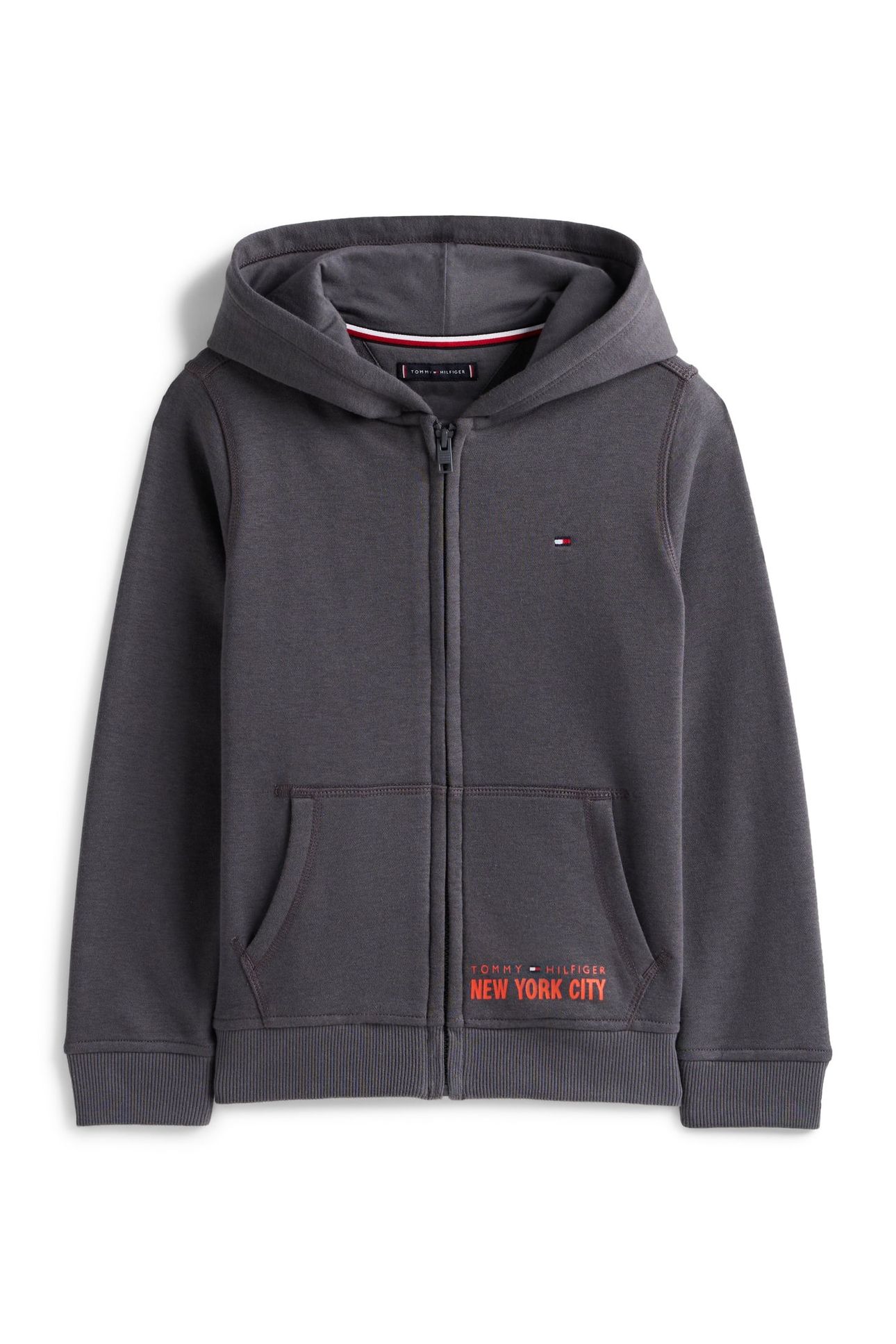 BOYS NYC PRINT ZIPTHROUGH WASHED BLACK 4