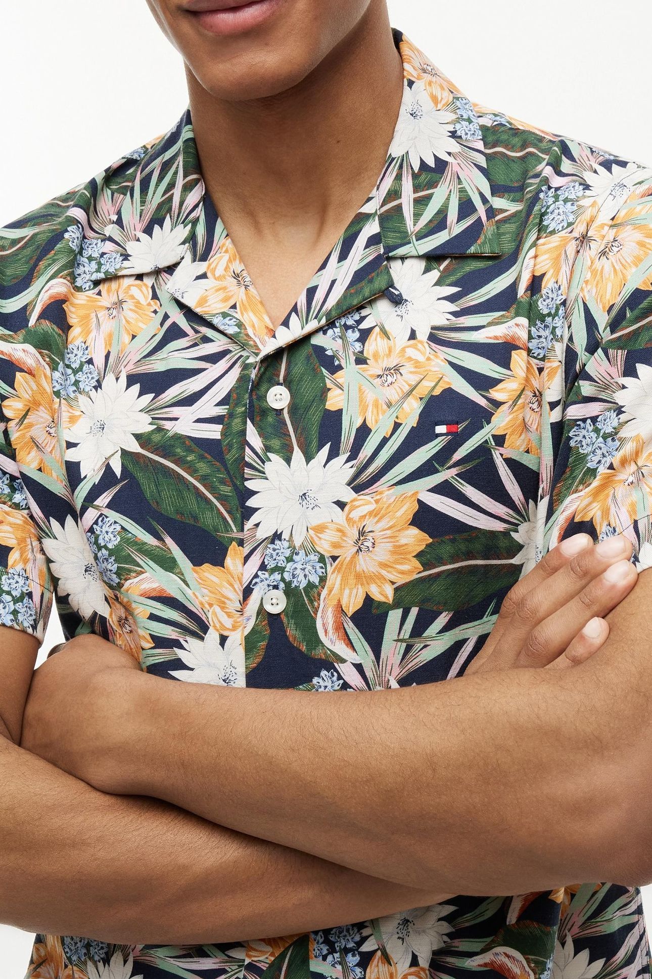 CO LYOCELL FLORAL SS CARBON NAVY/ALLOVER 5