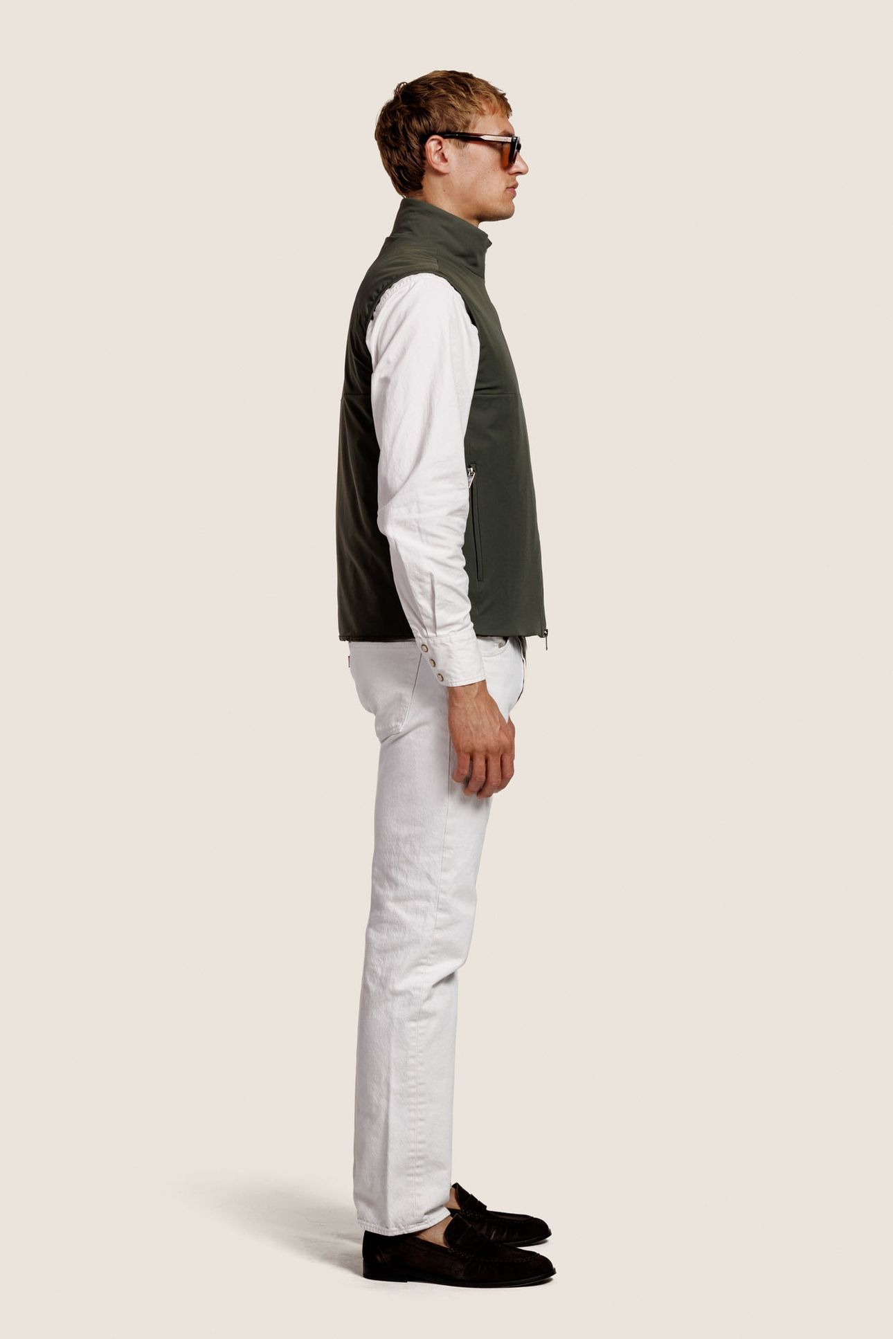 AXEL NYLON BODYWARMER KAKI 2