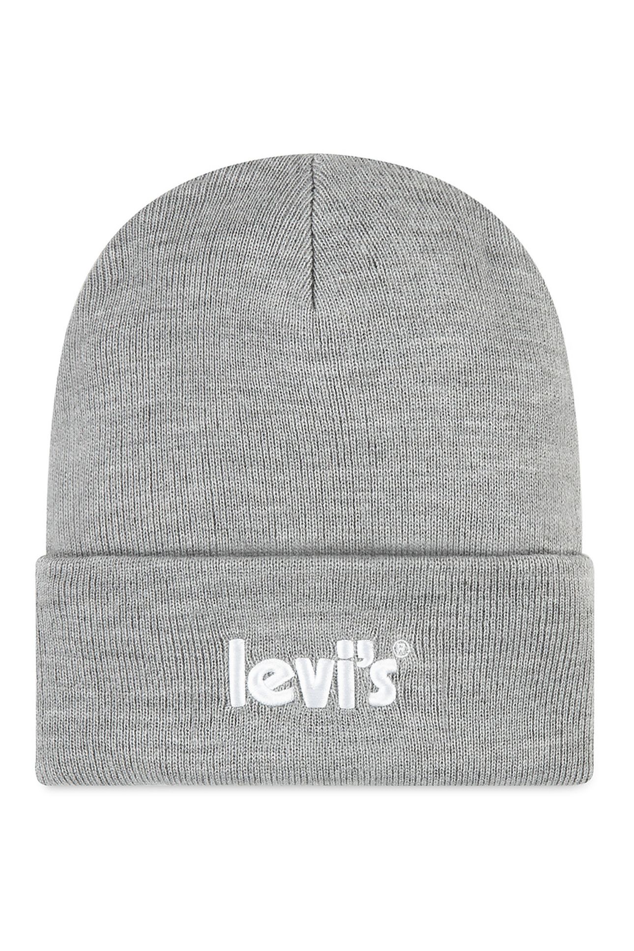 UNISEX LAN POSTER LOGO BEANIE DARK GREY HEATHER 1