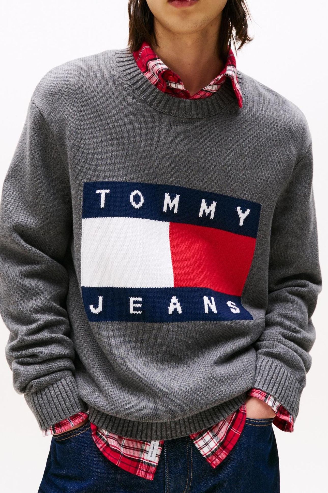 TJM REG MELANGE FLAG BLACK HEATHER 1