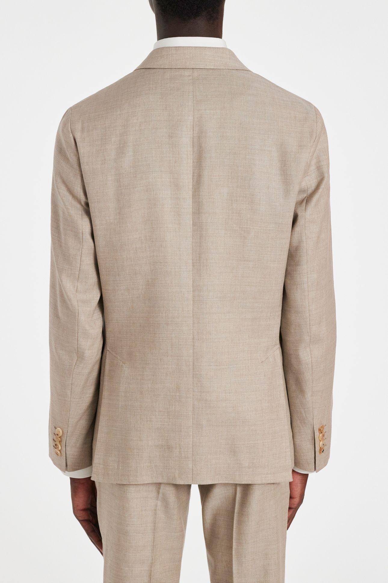 MENS 2 BUTTON JACKET LIGHT BEIGE 3