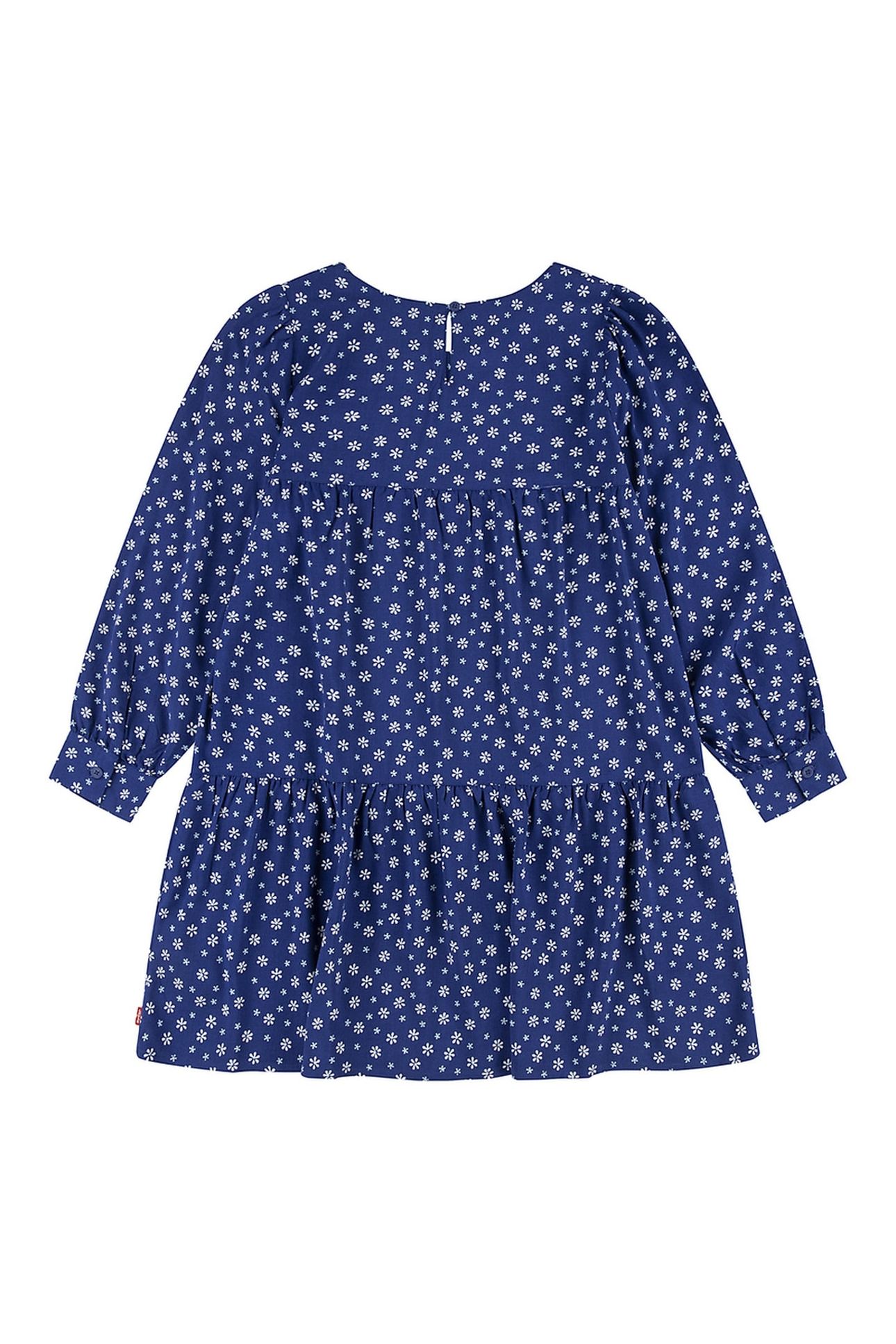 GIRLS LS WOVEN DRESS TWILIGHT BLUE 2