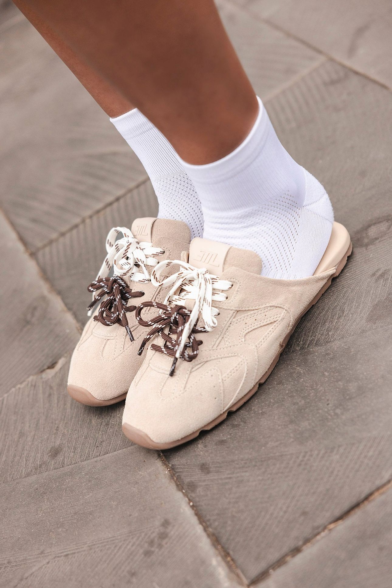 ASIEL MULE SNEAKERS BEIGE SUEDE 5