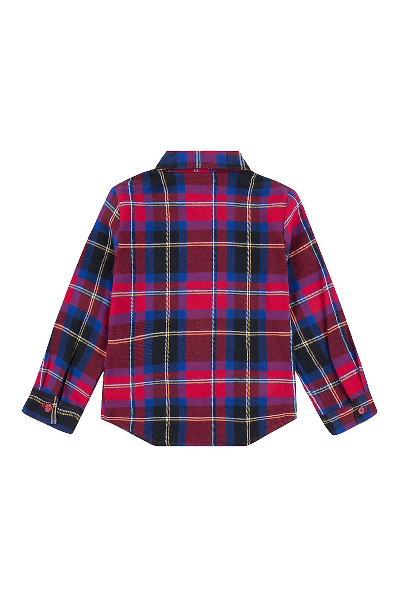 BOYS LS FLANNEL ONE POCKET SHIRT CHILI PEPPER 2