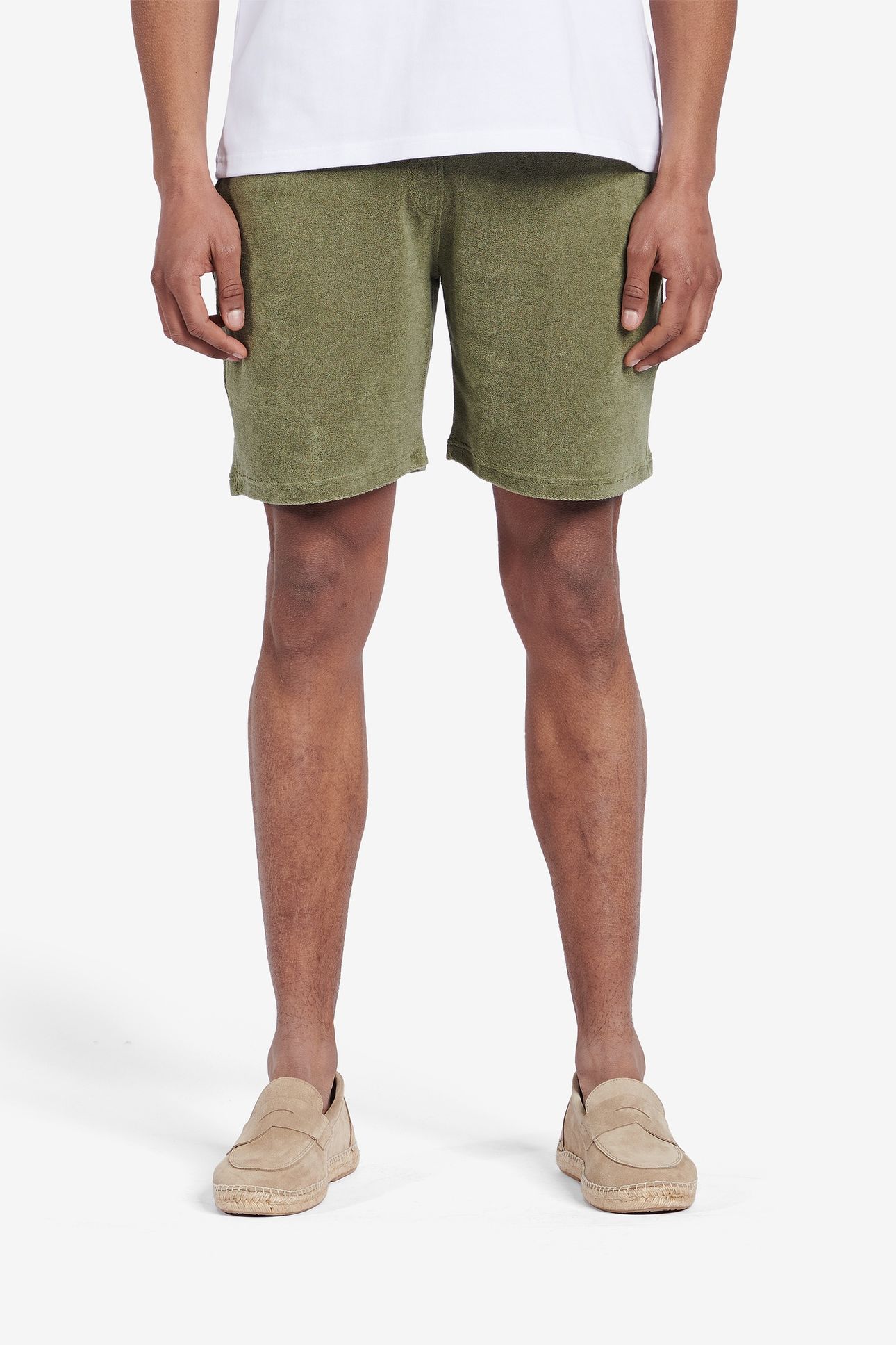 SOUTHPORT TERRY COTTON OLIVE 1
